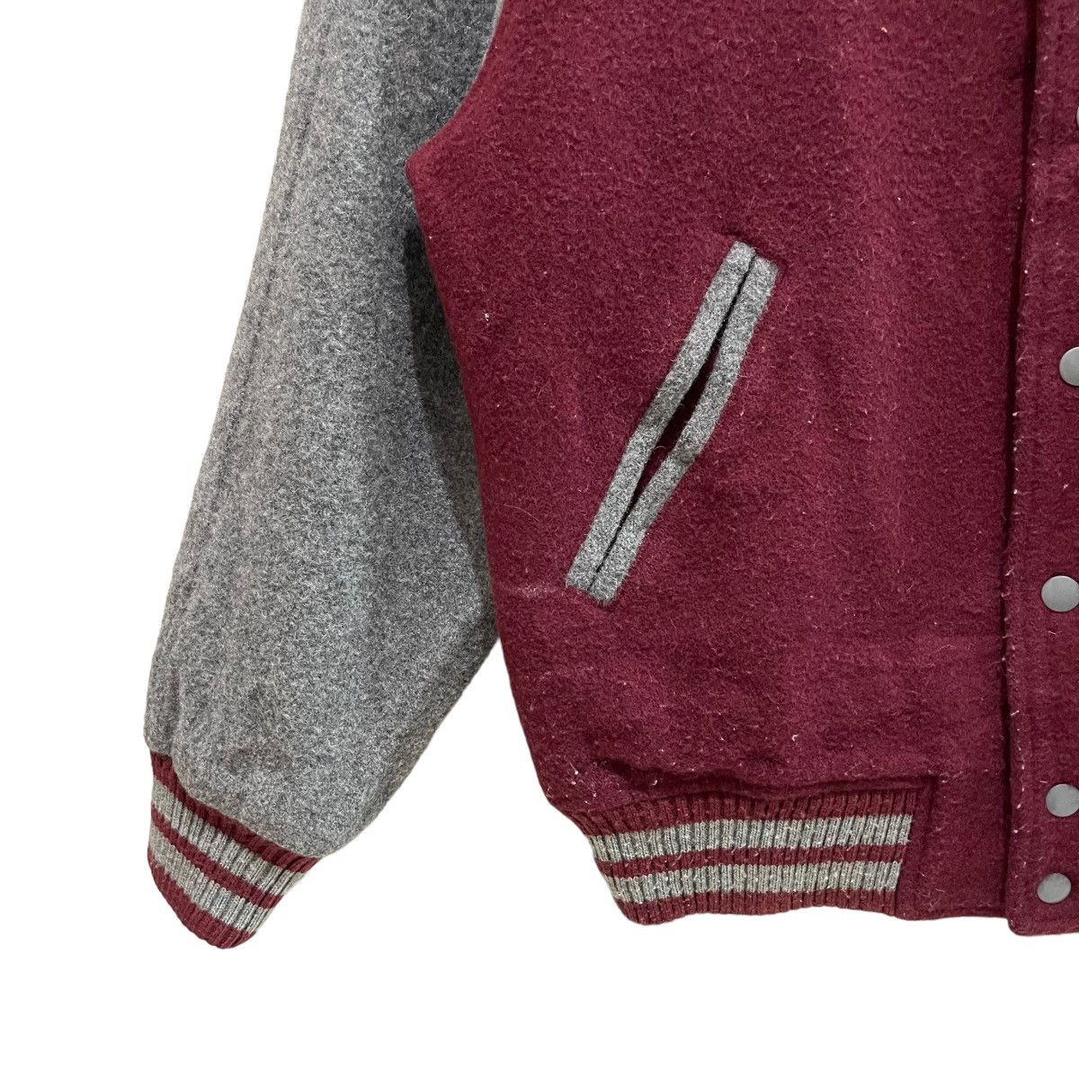 McGregor × Vintage Vintage 90s McGregor Plaid Snap Button Wool Varsity Jacket Size US M / EU 48-50 / 2 - 6 Thumbnail