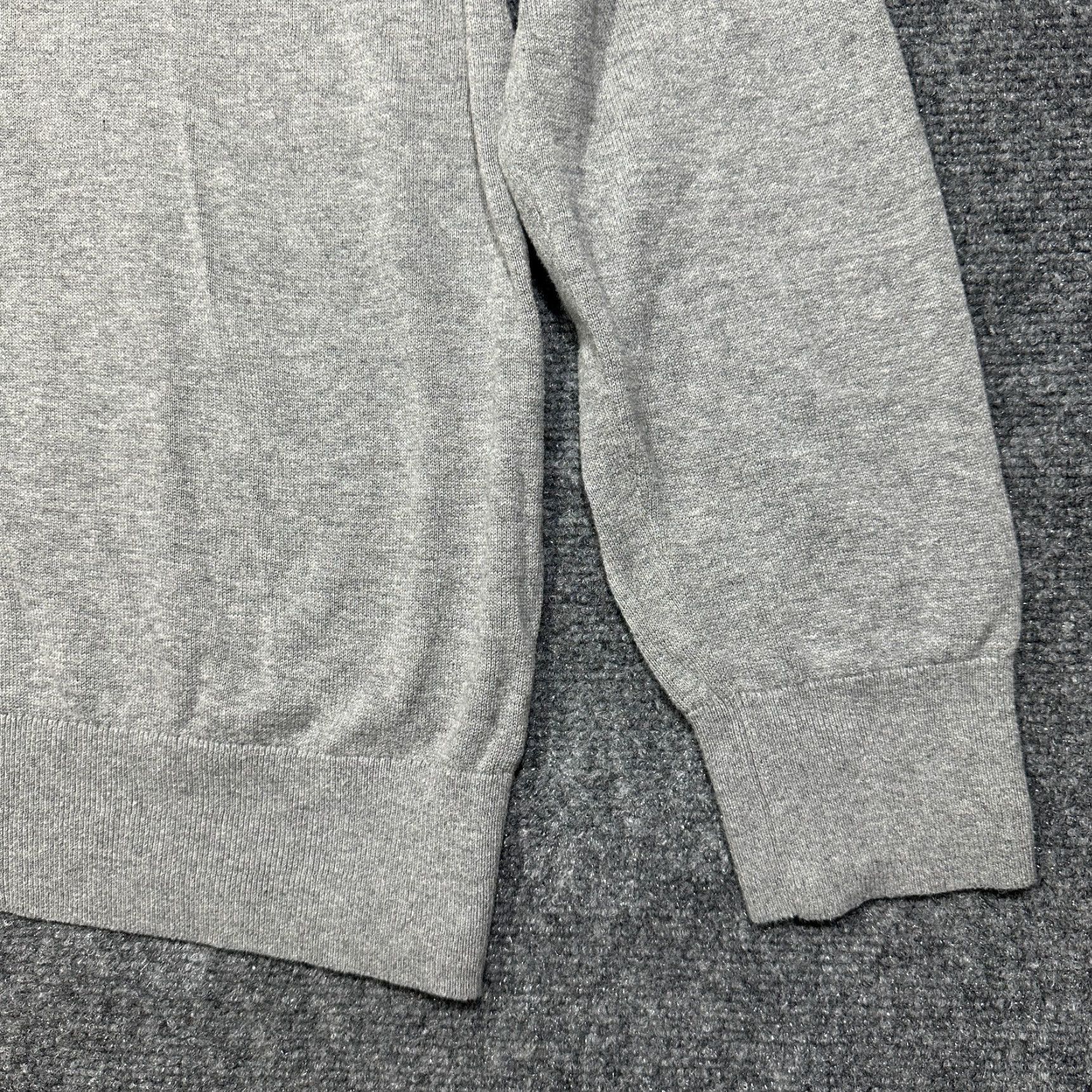 Banana Republic Banana Republic Sweater Mens L Gray Cotton 1/4 Zip Mock Neck Pullover Ribbed Cuffs Size US L / EU 52-54 / 3 - 3 Thumbnail