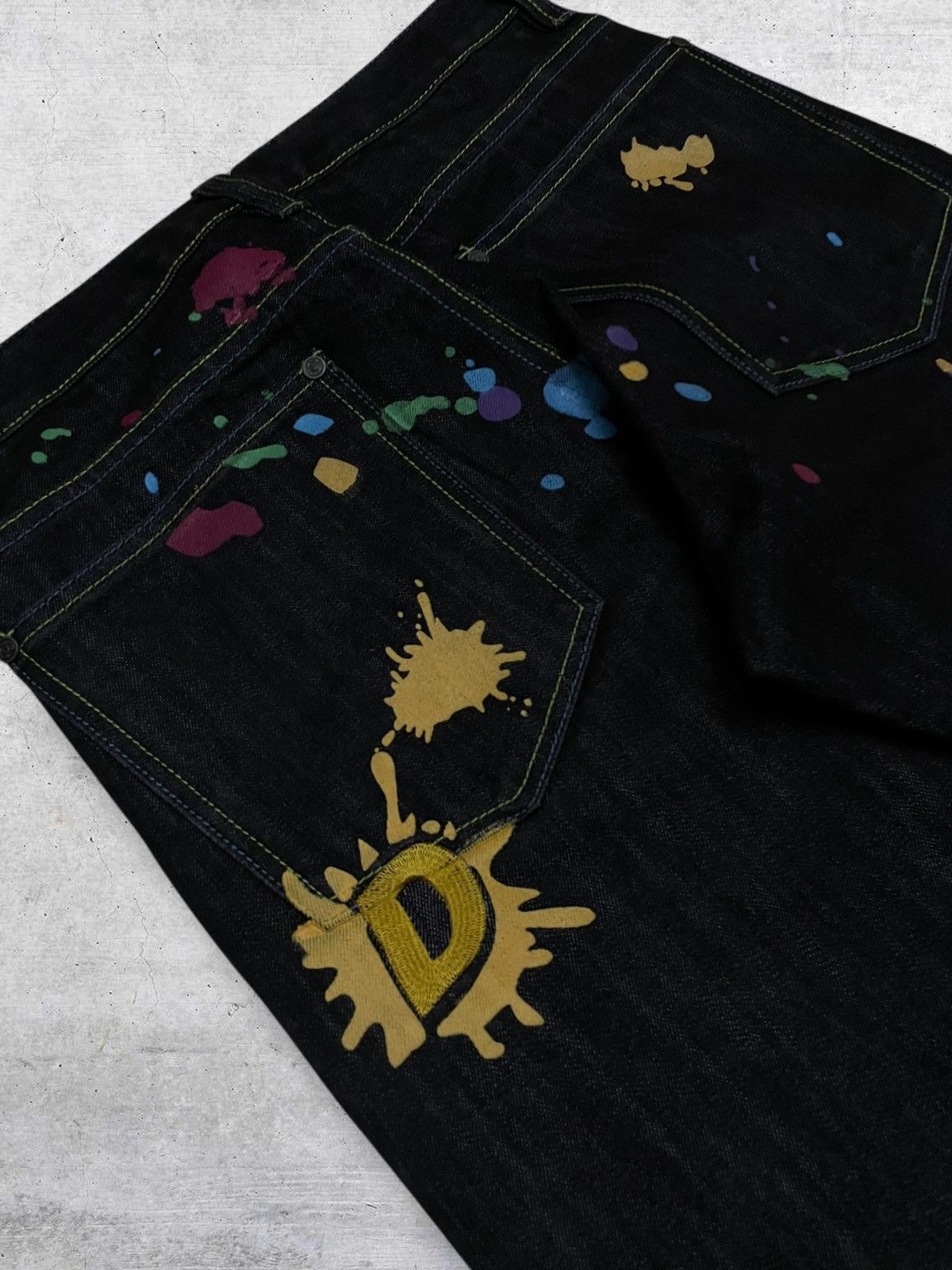 Hysteric Glamour VINTAGE OG JAPAN DOUBLE D STREETWEAR ORIGINAL SPLASH DENIM Size US 28 / EU 44 - 17 Thumbnail