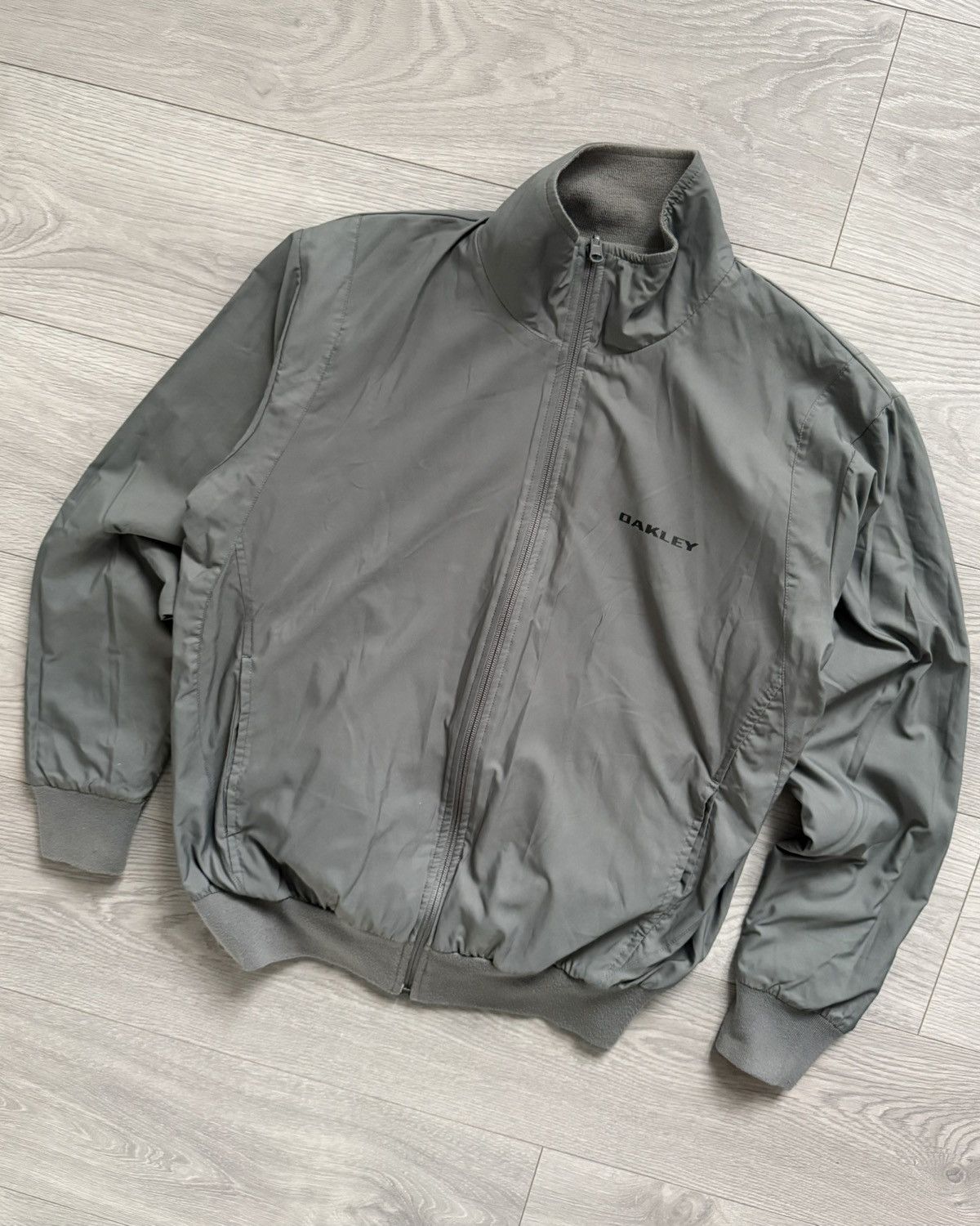 Oakley Oakley 00s Curve Panelled Reversible Fleece Nylon Jacket Size US M / EU 48-50 / 2 - 7 Thumbnail