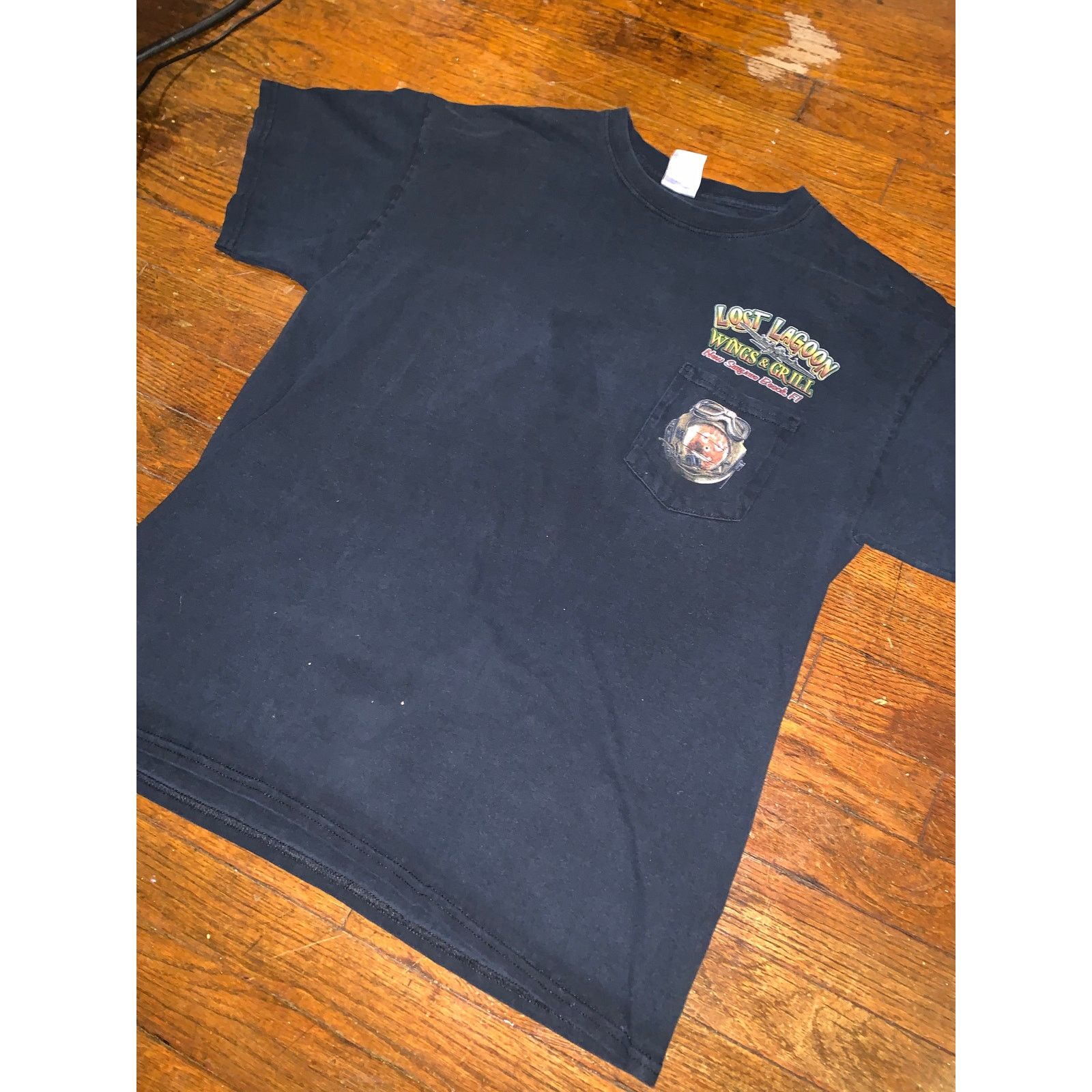 Gildan × Other Lost Lagoon Wings Grill T Shirt Large Pin Up Plane Florida Size US L / EU 52-54 / 3 - 3 Thumbnail