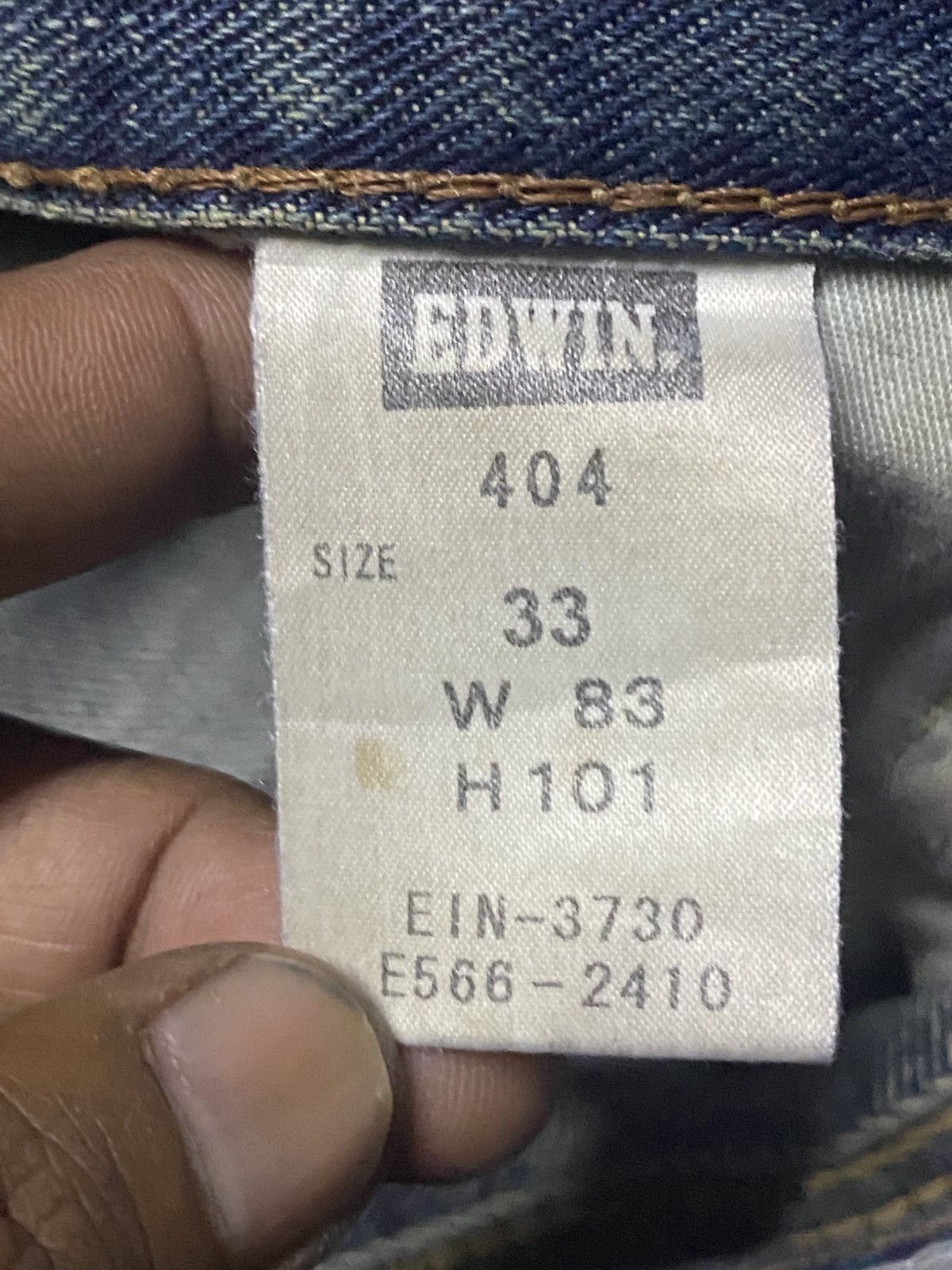 Edwin Vintage Edwin 404 Crazy Mud Wash Distressed Jeans Size US 34 / EU 50 - 21 Thumbnail