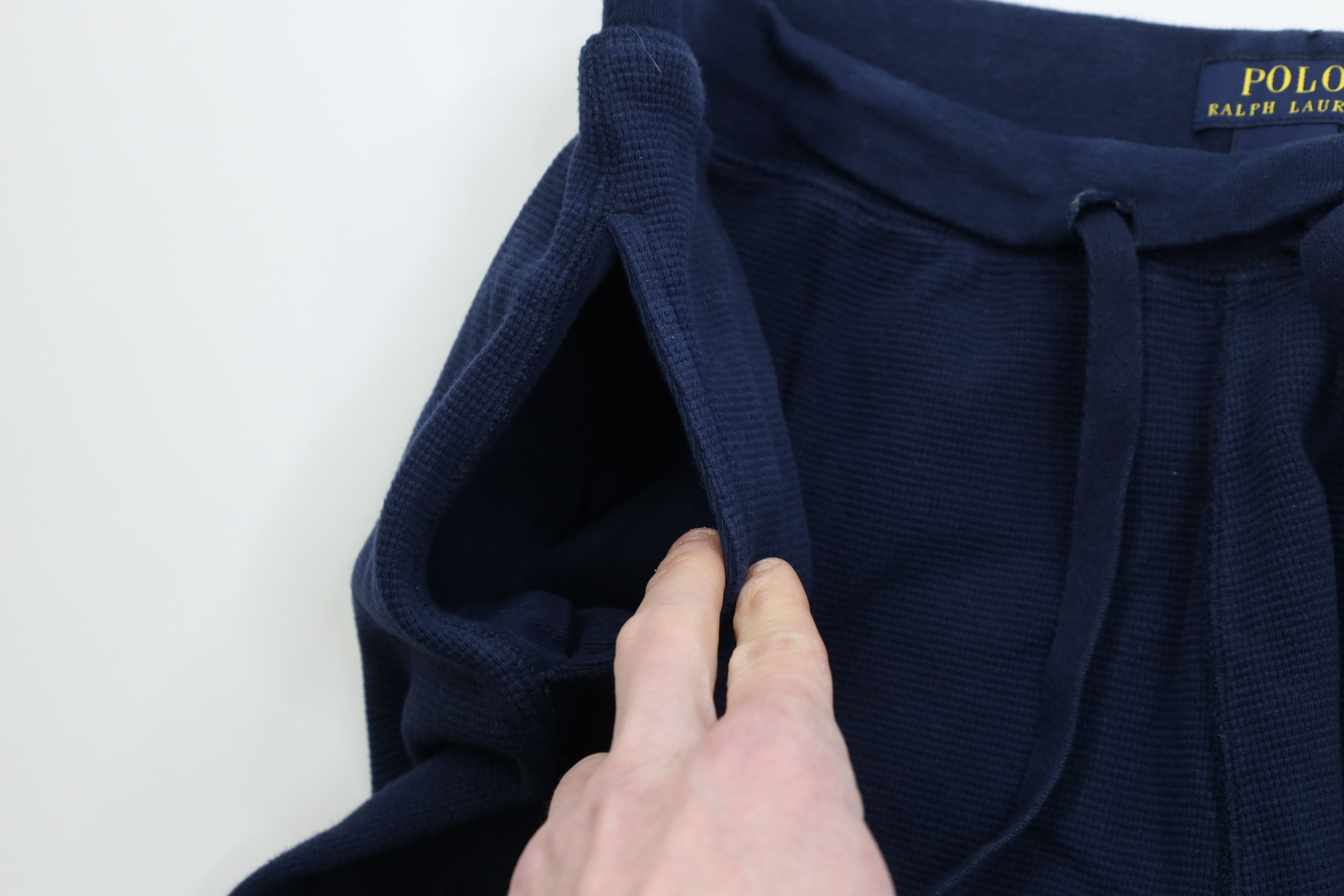 Ralph Lauren Vintage Y2K Ralph Lauren Waffle Wide Leg Sweatpants Blue Size US 38 / EU 54 - 8 Thumbnail