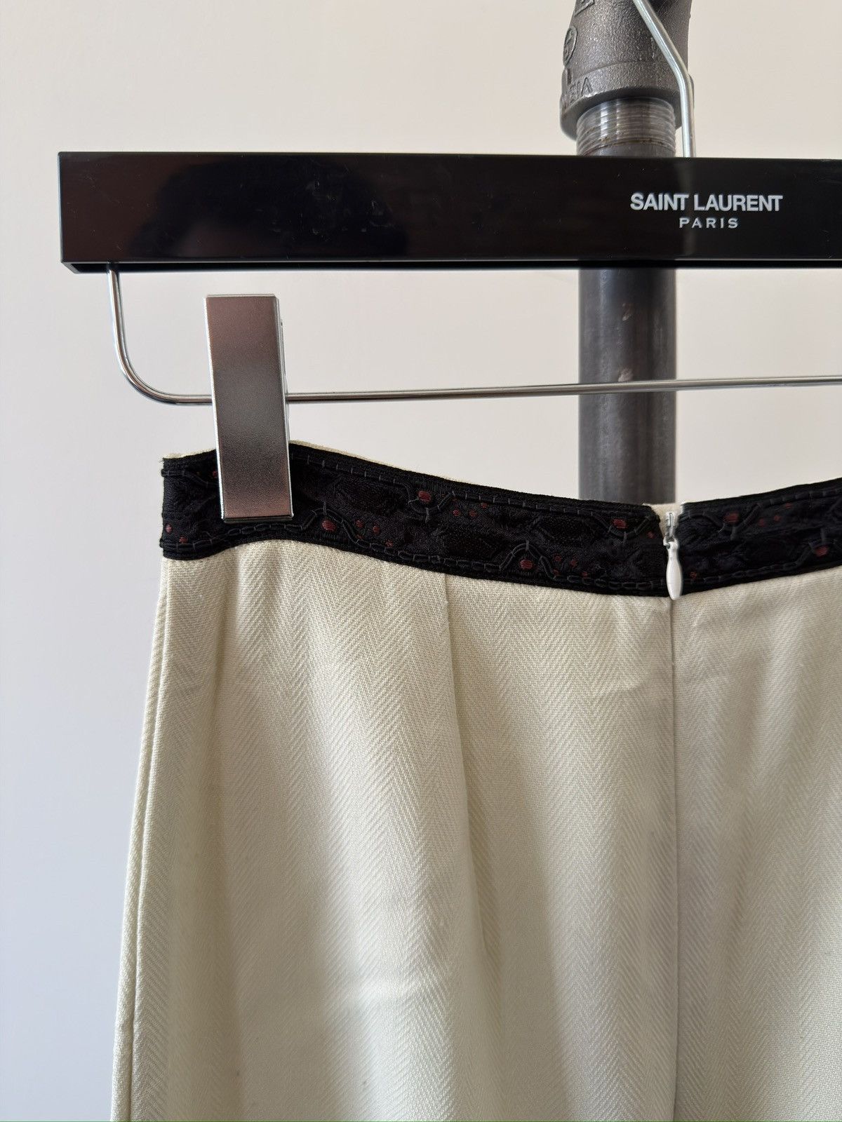 Ann Demeulemeester '90s Embroidered-Waistband Maxi Skirt Size 25" / US 0 / IT 36 - 3 Thumbnail