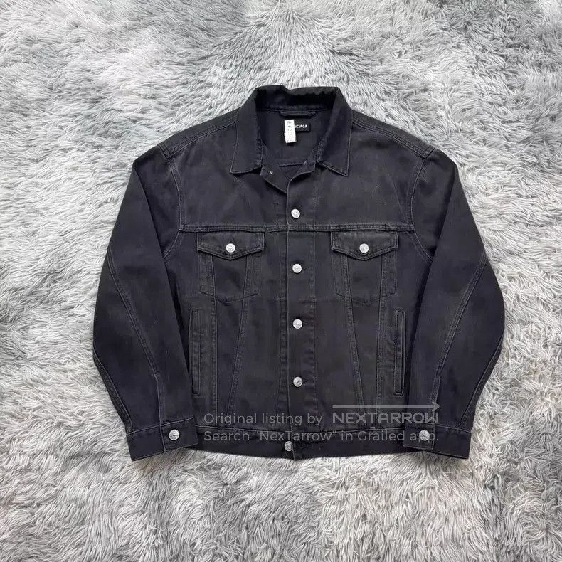 Balenciaga Balenciaga Back Label Embroidered Denim Jacket Size US S / EU 44-46 / 1 - 2 Thumbnail