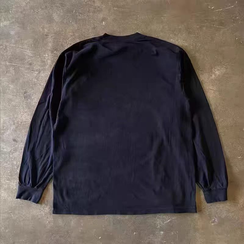 Vintage Black Washed Vintage Cat Print Long-Sleeve T-Shirt Size US M / EU 48-50 / 2 - 2 Thumbnail