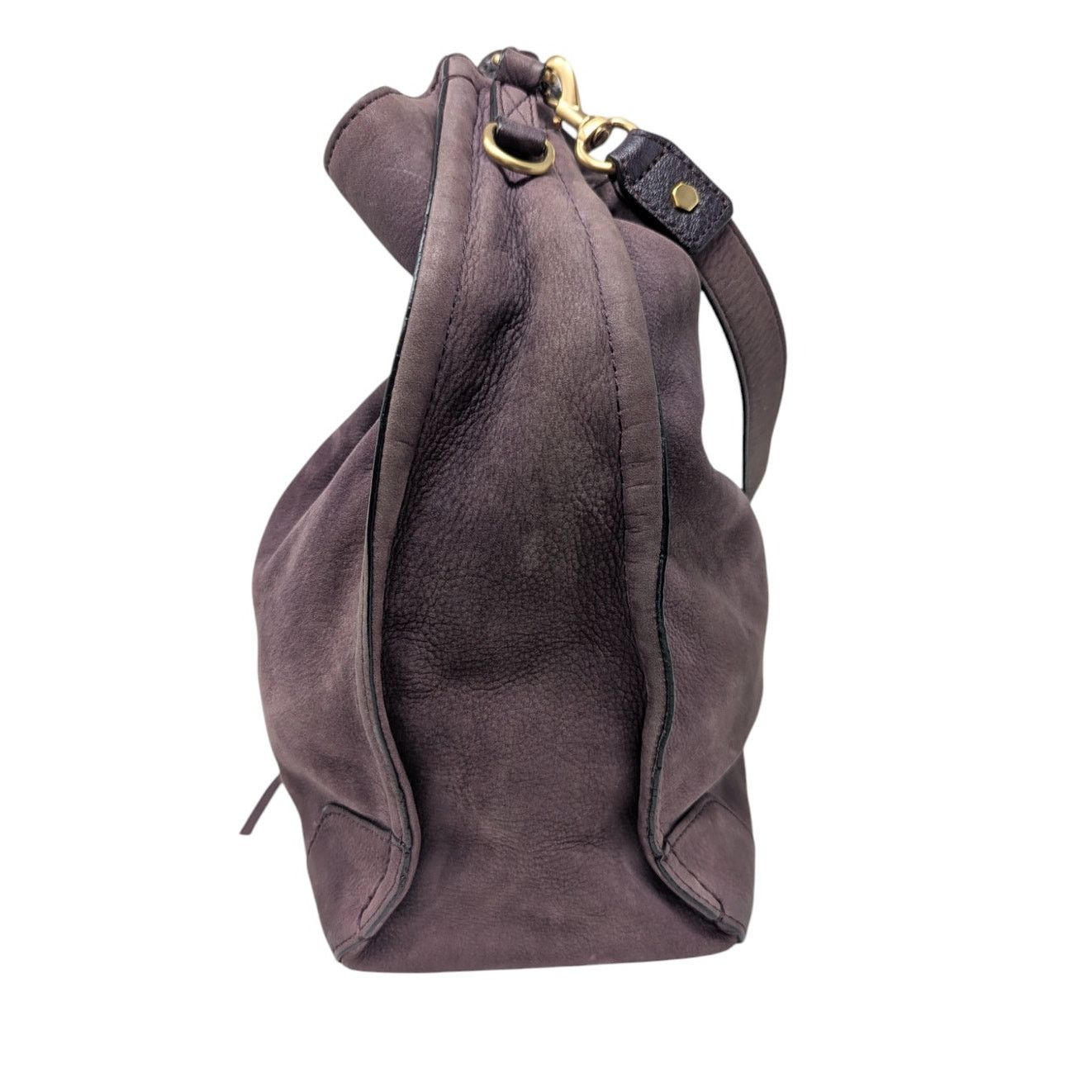 Rebecca Minkoff Rebecca Minkoff Suede Leather Shoulder Bucket Bag Purple Size ONE SIZE - 4 Thumbnail