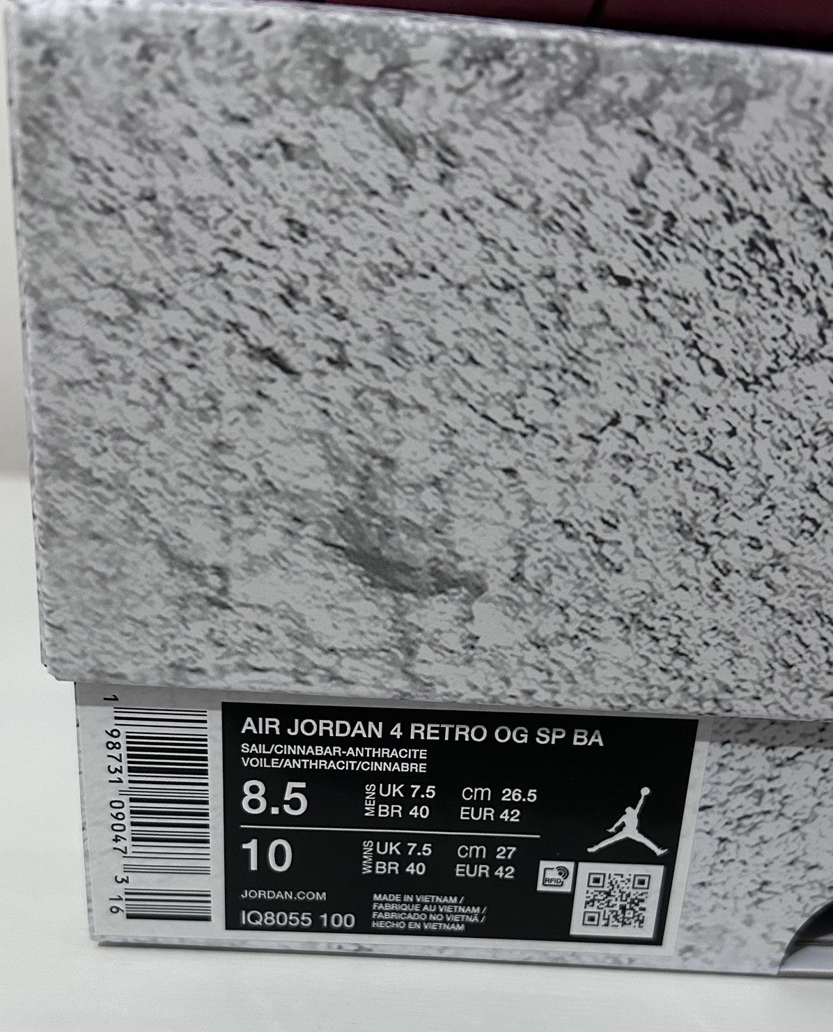 Jordan Brand Nike Air Jordan 4 Nigel Sylvester 'Brick After Brick' UK 7.5 Size US 7.5 / EU 40-41 - 13 Thumbnail