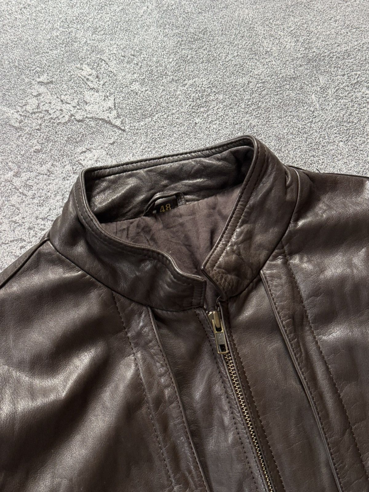 Vintage Leather S aviator bomber pilot jacket coat brown Size US S / EU 44-46 / 1 - 5 Thumbnail