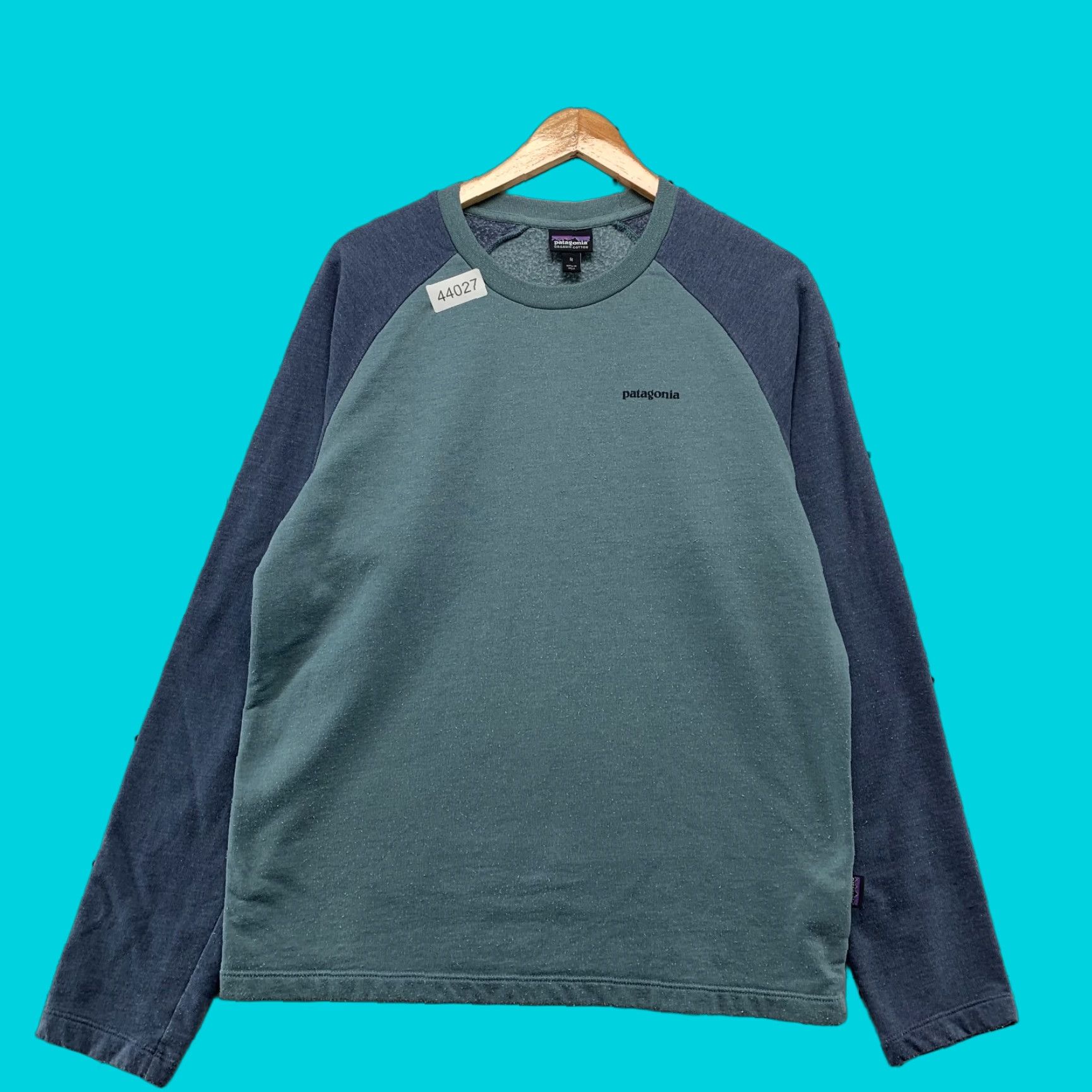 Patagonia Patagonia Sweatshirt Mens M Blue Organic Cotton Crewneck Lightweight Pullover Size US M / EU 48-50 / 2 - 1 Thumbnail