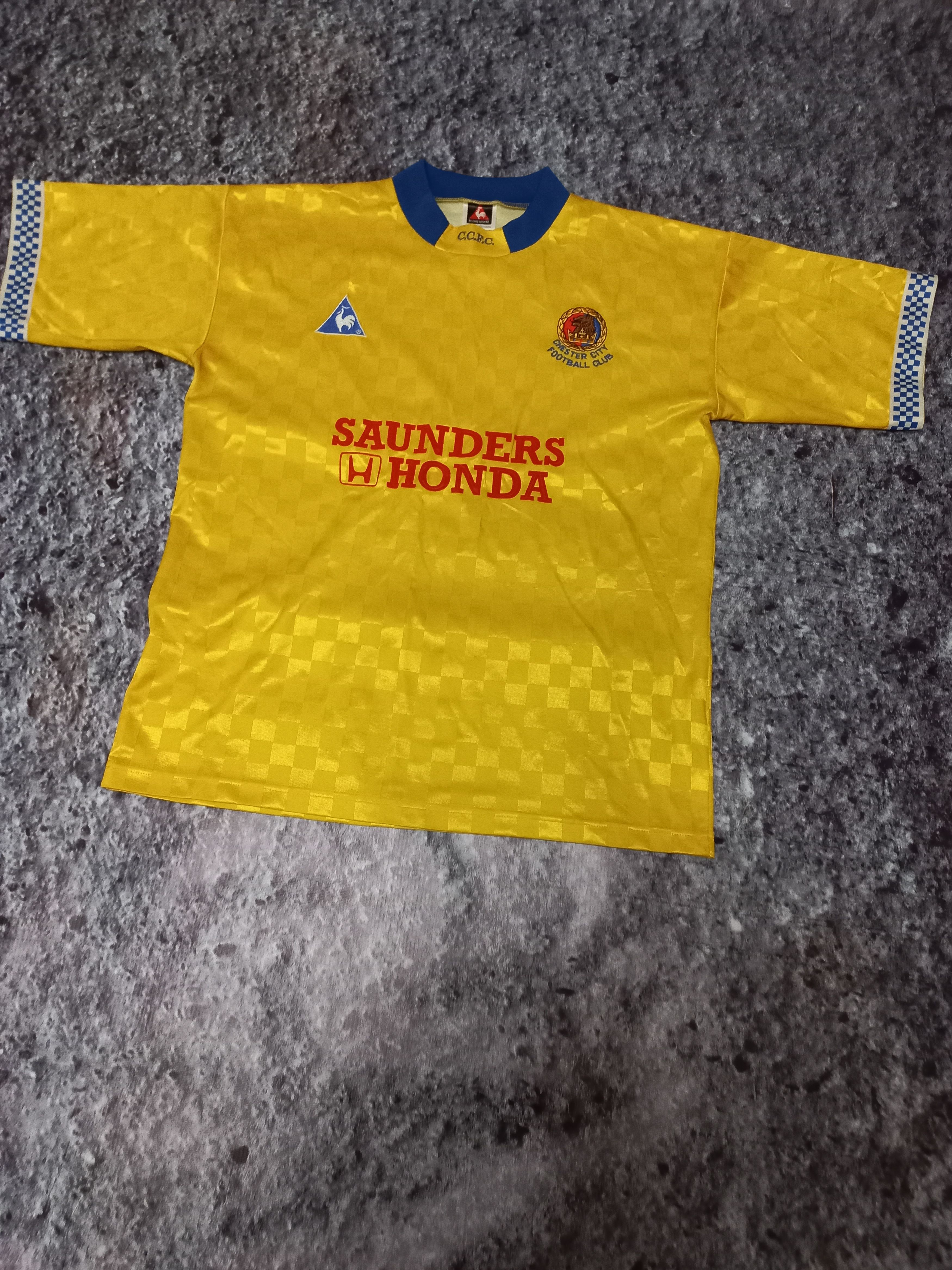 Le Coq Sportif × Vintage CHESTER CITY 1996-1997 LE COQ SPORTIF HOME Shirt Size US L / EU 52-54 / 3 - 2 Thumbnail