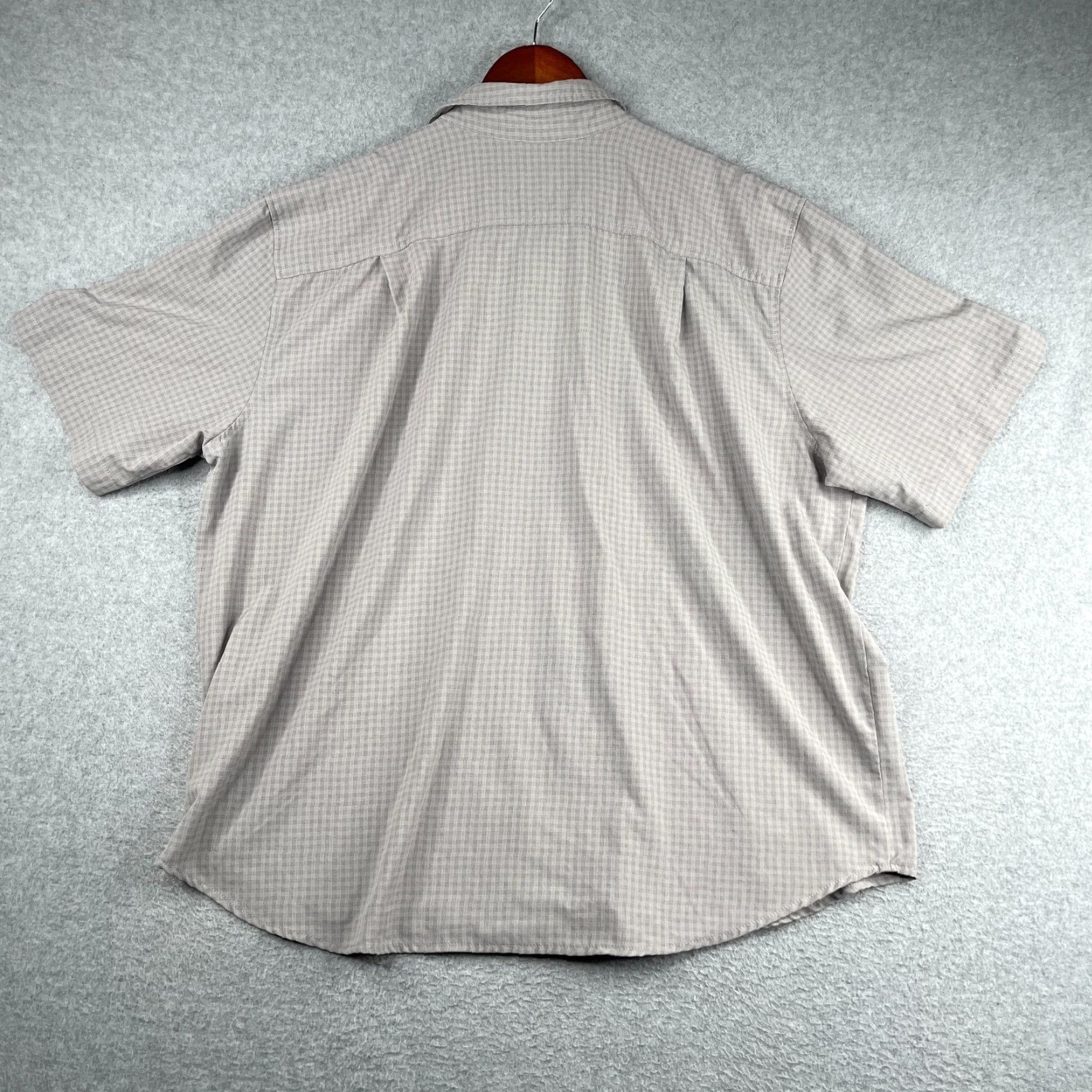 Orvis Orvis Shirt Short Sleeve Button-Up 2XL Gray Check Pockets Lightweight Casual Men's Size US XXL / EU 58 / 5 - 6 Thumbnail