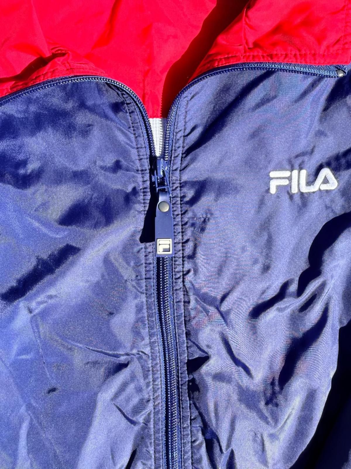 Fila FILA Tri-Color Windbreaker Jacket 90s Size ONE SIZE - 4 Thumbnail