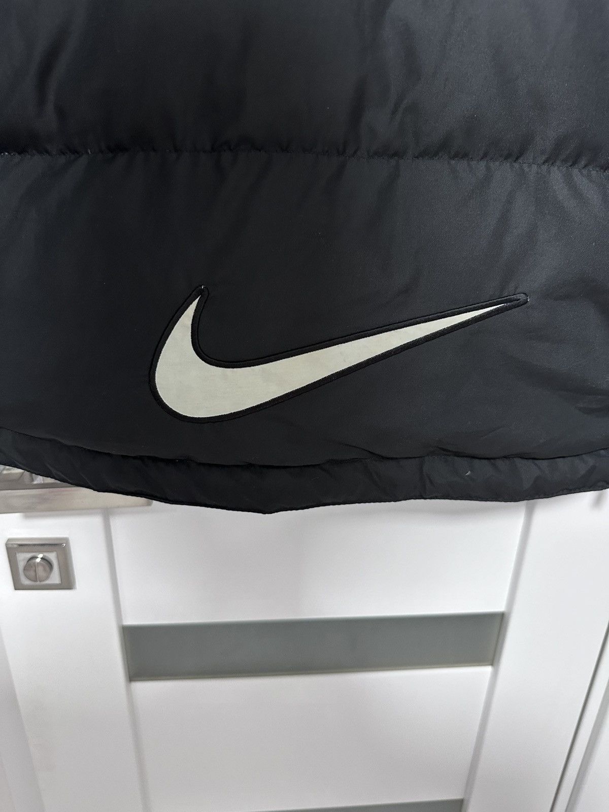 Nike × Vintage Nike Puffer Jacket Duck Down Fill 1990s Vintage Big Logo Size US XL / EU 56 / 4 - 6 Thumbnail