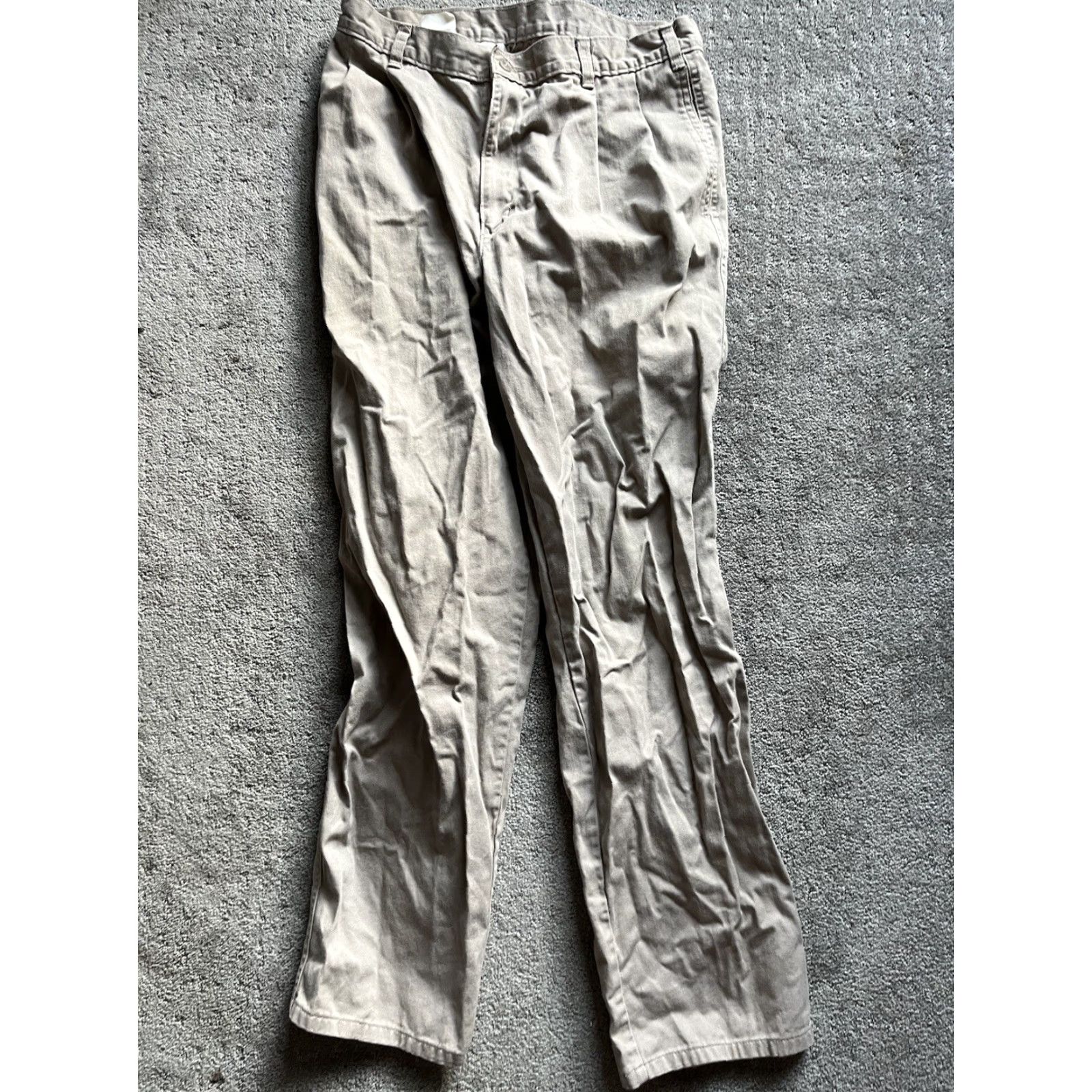 Dockers DOCKERS Classic Fit Chinos Pants 32x32 Beige Khaki Solid Mens Size US 32 / EU 48 - 4 Thumbnail
