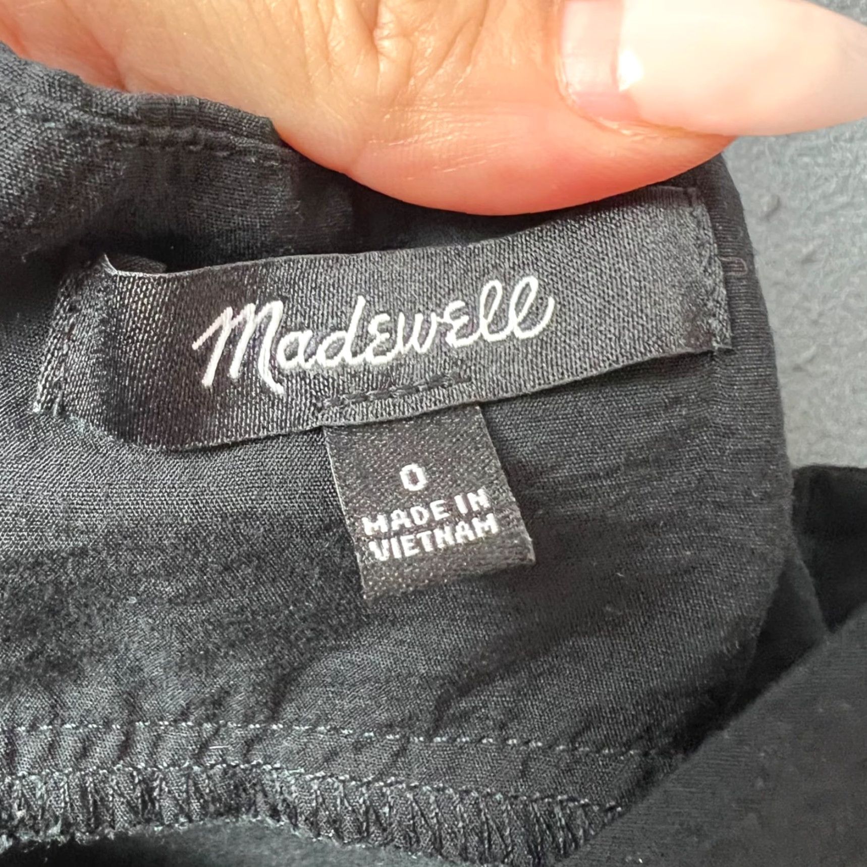 Madewell Madewell Womens Black Strappy Midi Slip Dress Size 0 V-Neck Sleeveless Party/Cocktail Slip Dress Womens Size XS / US 0-2 / IT 36-38 - 3 Thumbnail