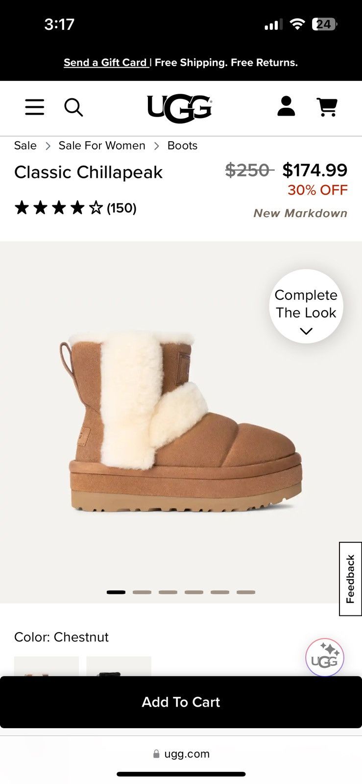 Ugg Woman’s Classic Chillapeak Ugg Boot Size US 7 / IT 37 - 7 Thumbnail
