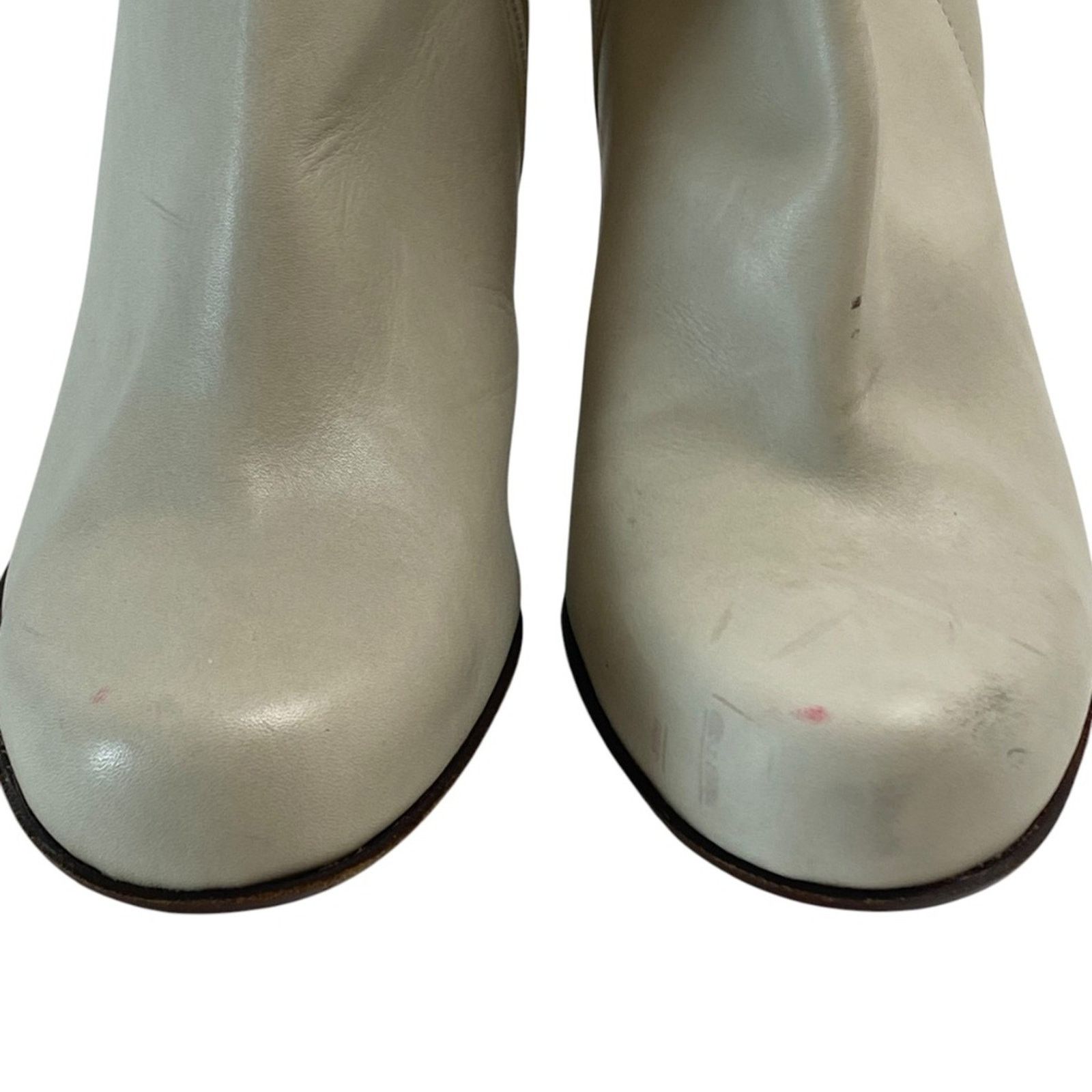 Donald Pliner Donald J. Pliner Boots in Ivory with Rhinestone Buckle Sz 7 Size US 7 / IT 37 - 4 Thumbnail