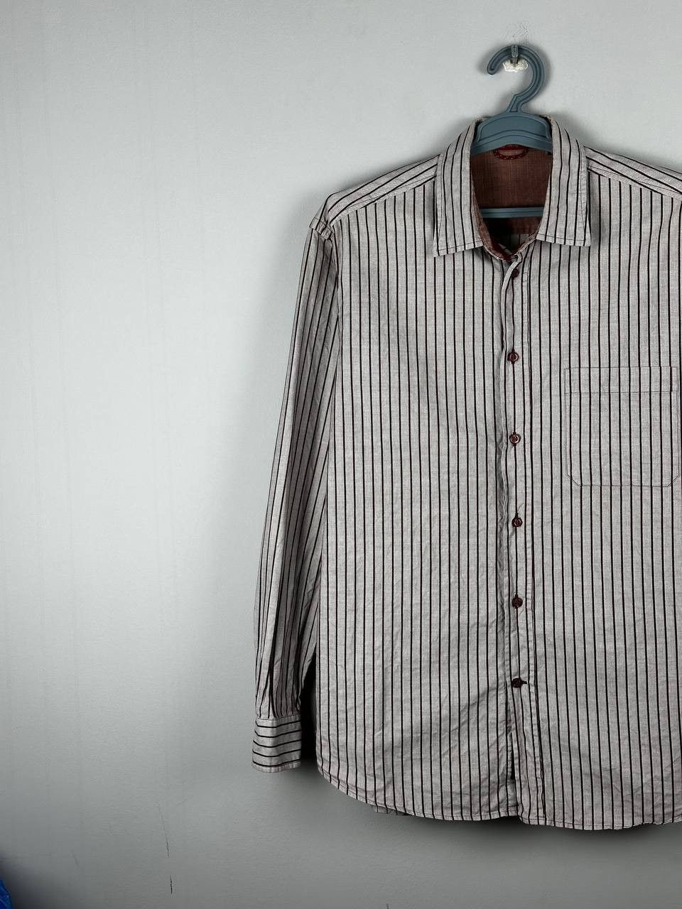 Ermenegildo Zegna Ermenegildo Zegna Sport Vintage Striped Shirt Size US XL / EU 56 / 4 - 2 Thumbnail