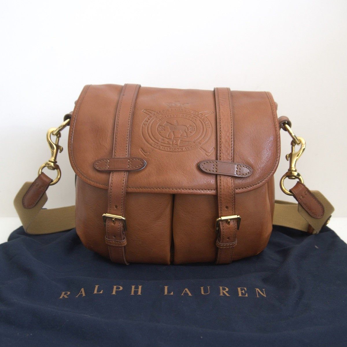 Ralph Lauren Ralph Lauren Leather Shoulder Bag Brown Size ONE SIZE - 1 Thumbnail