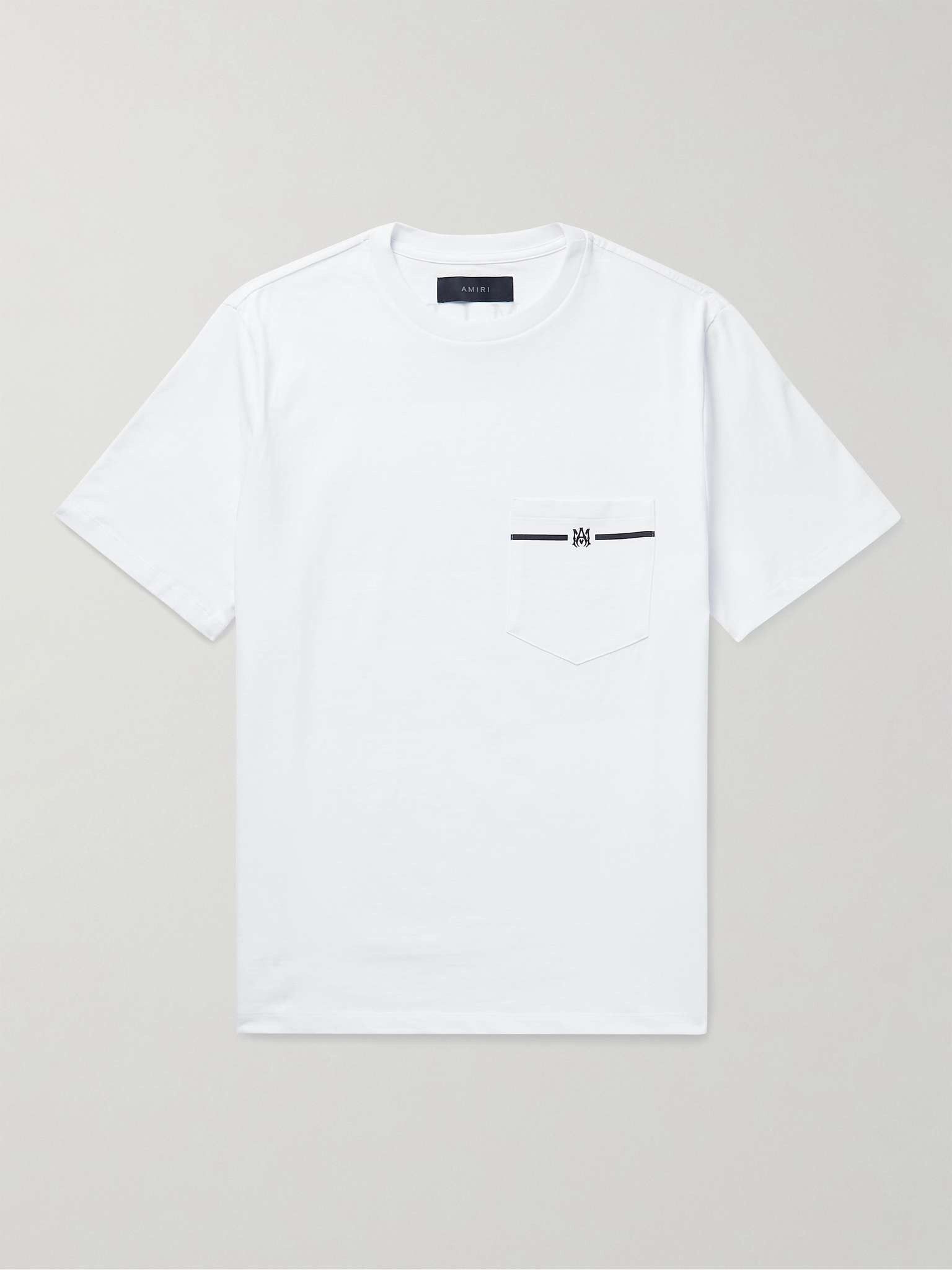 Amiri o1s1wg111025 Logo-Print Cotton-Jersey T-Shirt in White Size US M / EU 48-50 / 2 - 1 Thumbnail