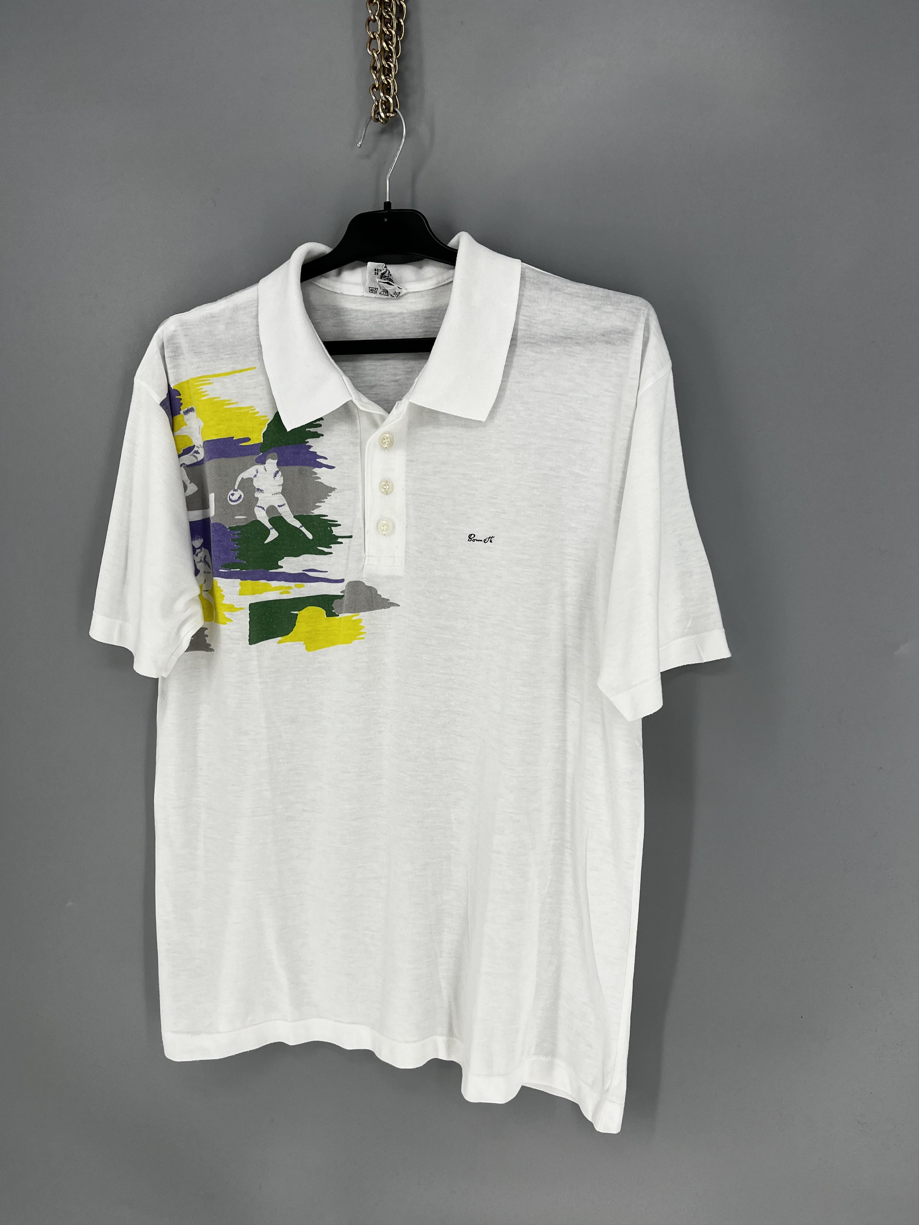 Vintage Vintage Size L Polo Tenis Shirt Polo Shirt Pattern 80s 90s Size US L / EU 52-54 / 3 - 3 Thumbnail
