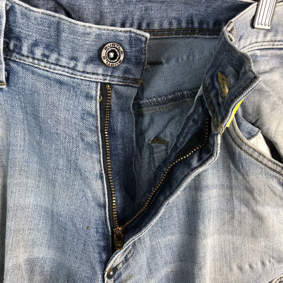Japanese Brand Burtle Blue faded Multipocket ripped Denim Pants #A2146 Size US 33 - 15 Thumbnail