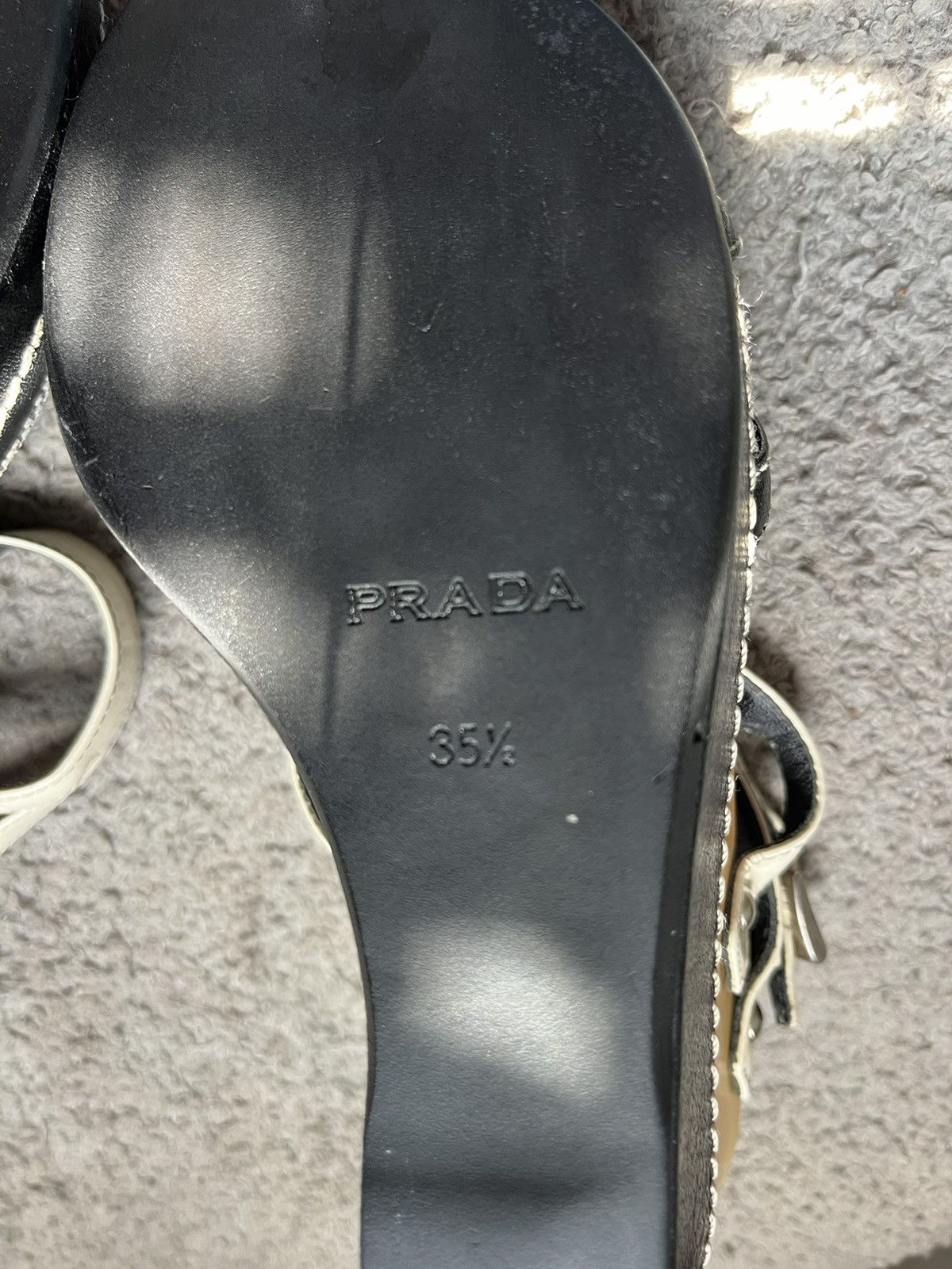 Prada Prada ivory wedge heels Size US 5.5 / IT 35.5 - 14 Thumbnail