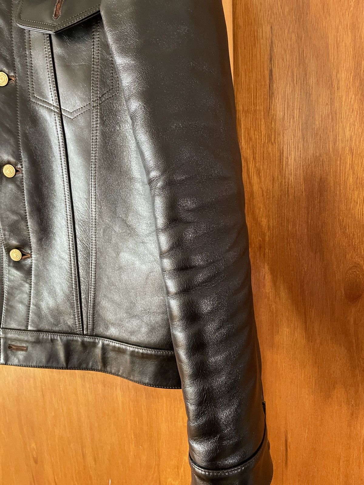 DOUBLE HELIX Double Helix Western Pioneer Horsehide Type 3 Black Size US XL / EU 56 / 4 - 4 Thumbnail