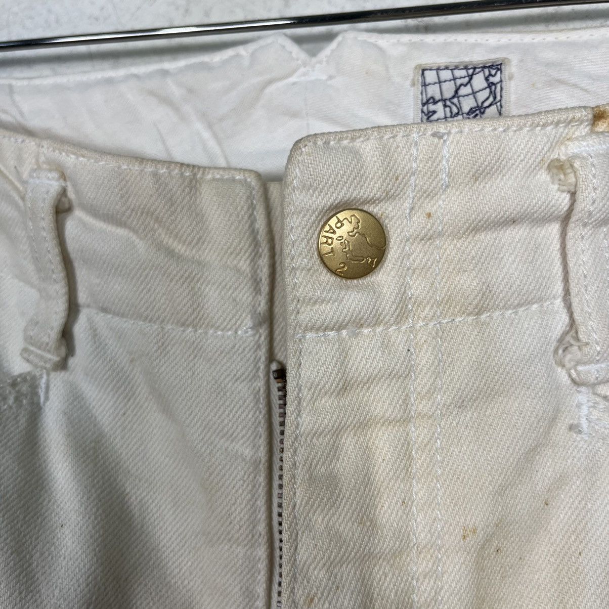 Junko Shimada Vintage Part 2 By Junko Shimada Distressed Stain Denim Size US 26 / EU 42 - 17 Thumbnail