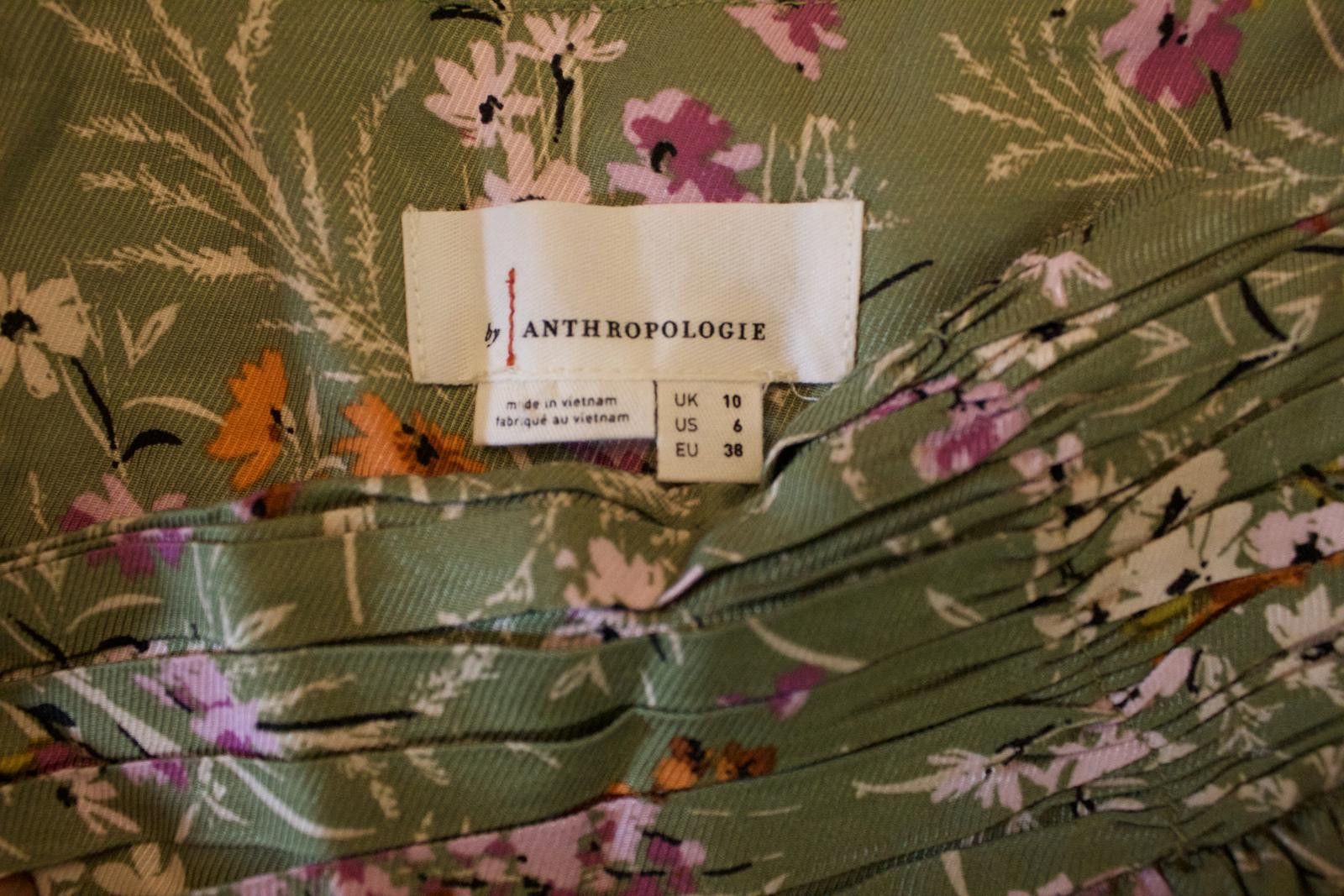 Designer Anthropologie Wide Leg Pants Floral - Size US 6 Size 28" / US 6 / IT 42 - 2 Thumbnail