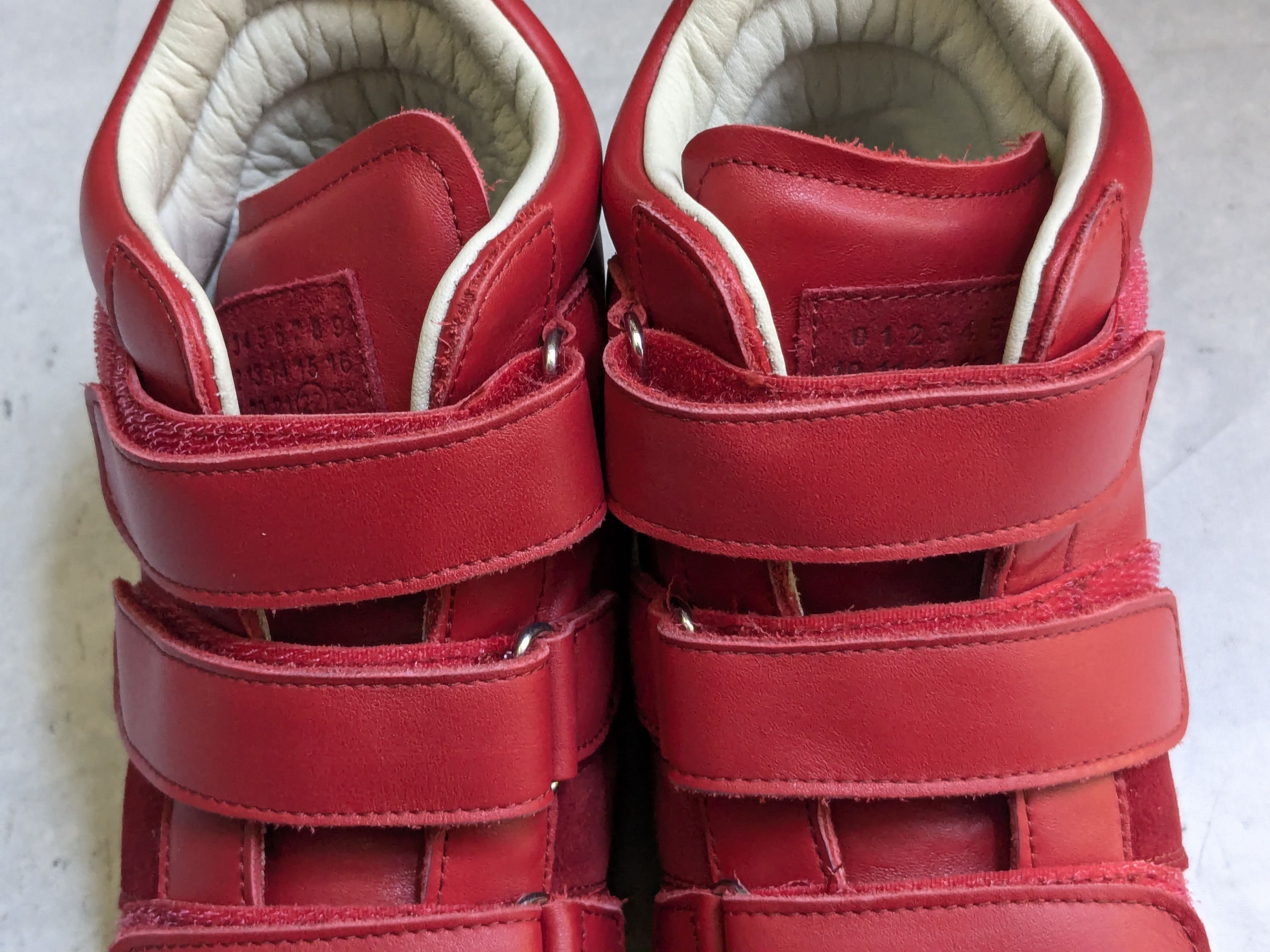 Maison Margiela Maison Margiela Triple Strap Sneakers 10 43 High Top Red Gum Size US 10 / EU 43 - 2 Thumbnail