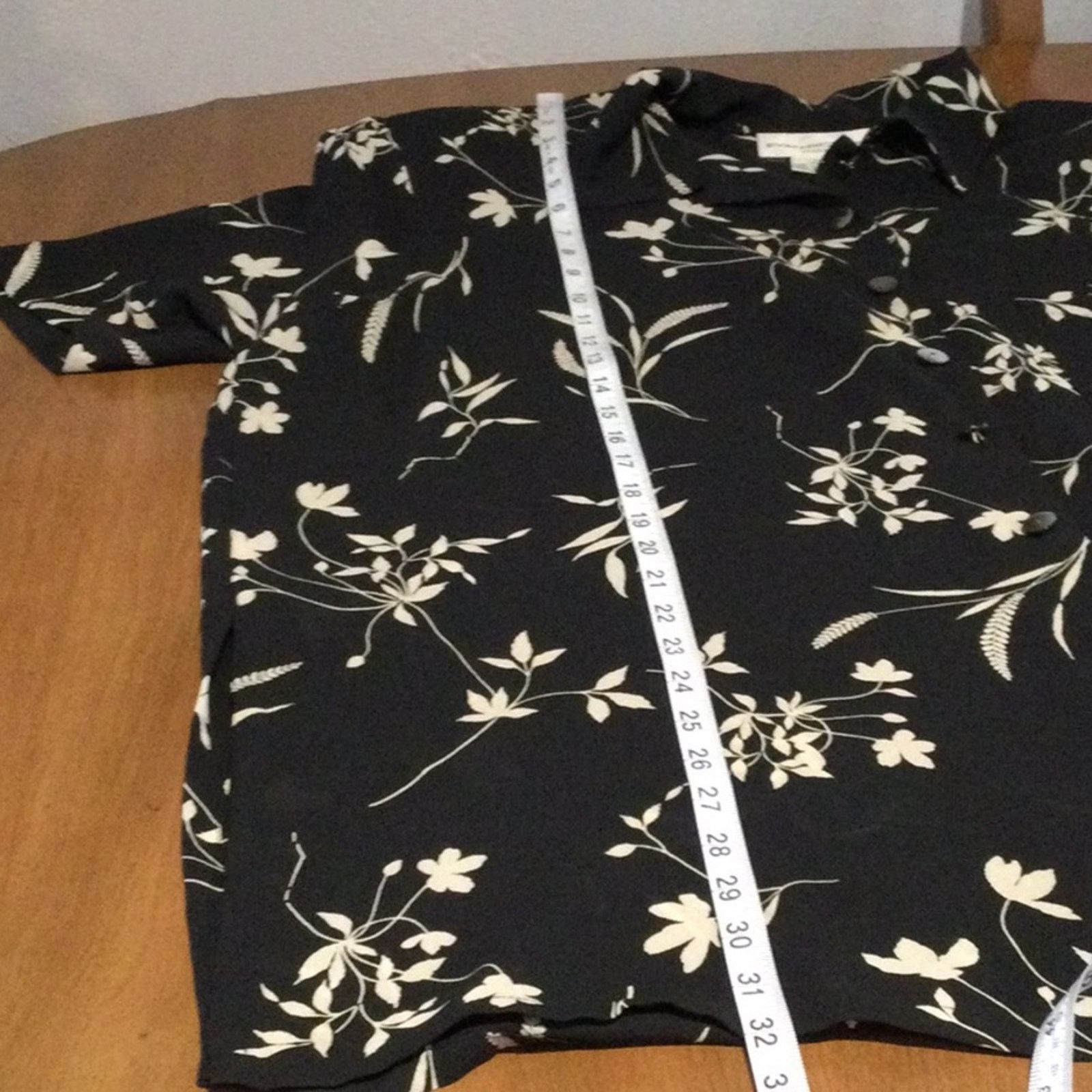 Evan Picone Evan-Picone Floral Button Front Shoulder Pads Top Sz 22W Size 3XL / US 20-22 - 15 Thumbnail
