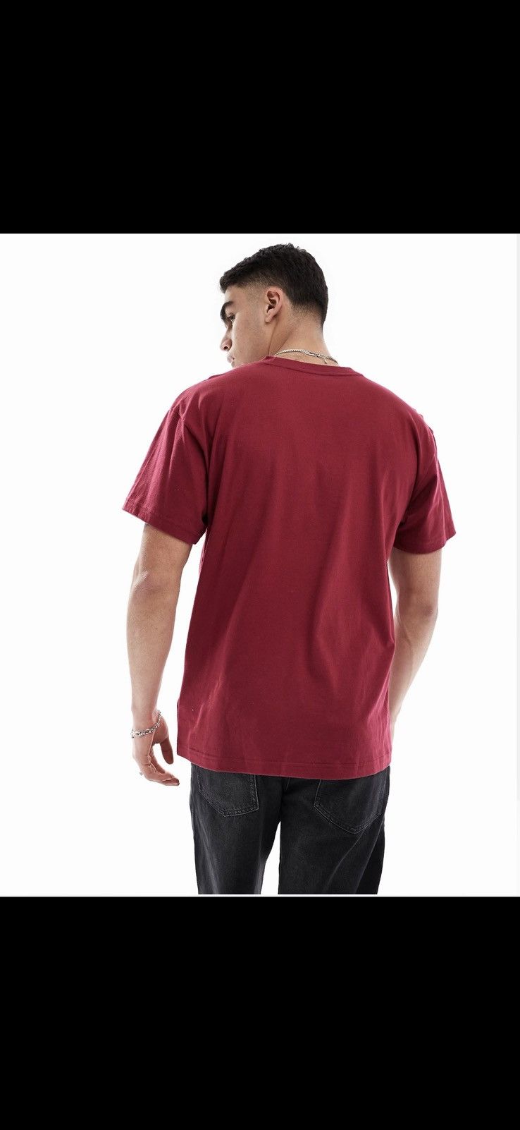 The North Face The North Face Evolution Box Fit T-Shirt – Burgundy – Size US L / EU 52-54 / 3 - 3 Thumbnail