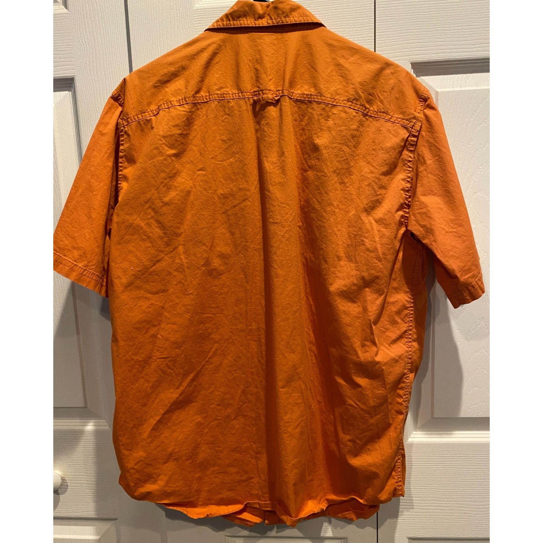 image of Columbia Sportswear Short Sleeve Button Shirt, XL Orange, 2, Men's