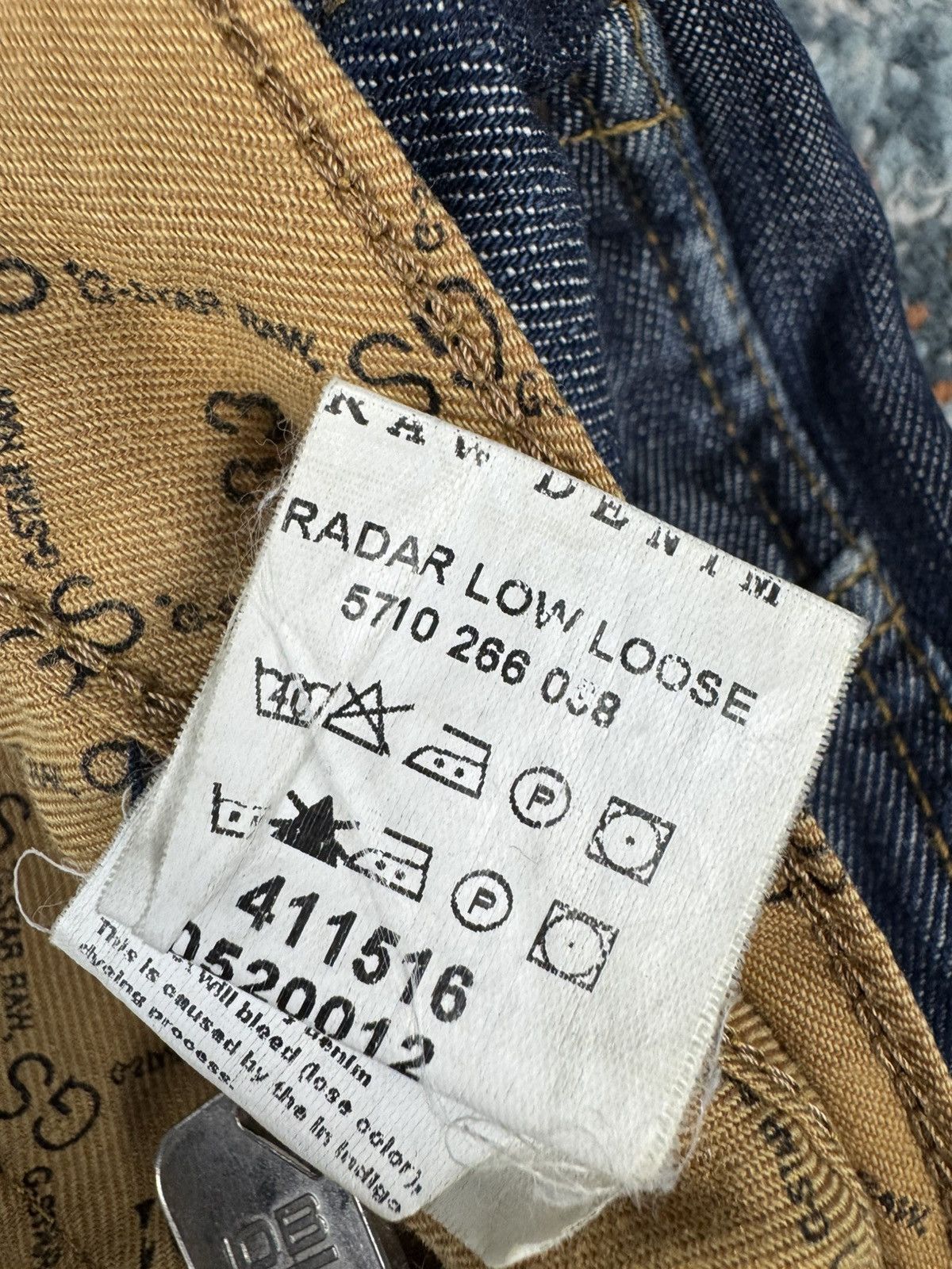G-Star × Japanese Brand Vintage Y2K G-Star RAW radar biker denim jeans Size US 31 - 20 Thumbnail