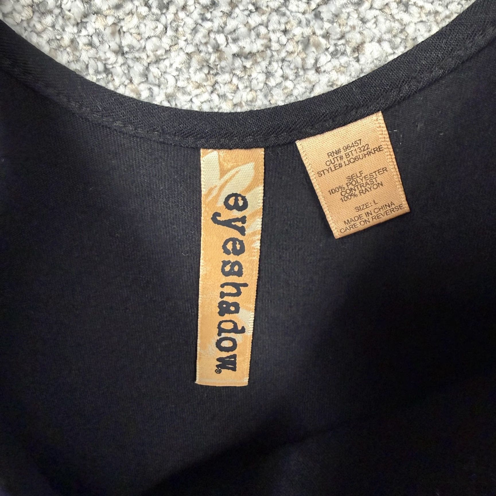 Vintage Eyeshadow Juniors Tank Top L Black Silver Sequin Check Houndstooth Cami Sleeveless Party/Cocktail Womens Girls Size L / US 10 / IT 46 - 4 Thumbnail