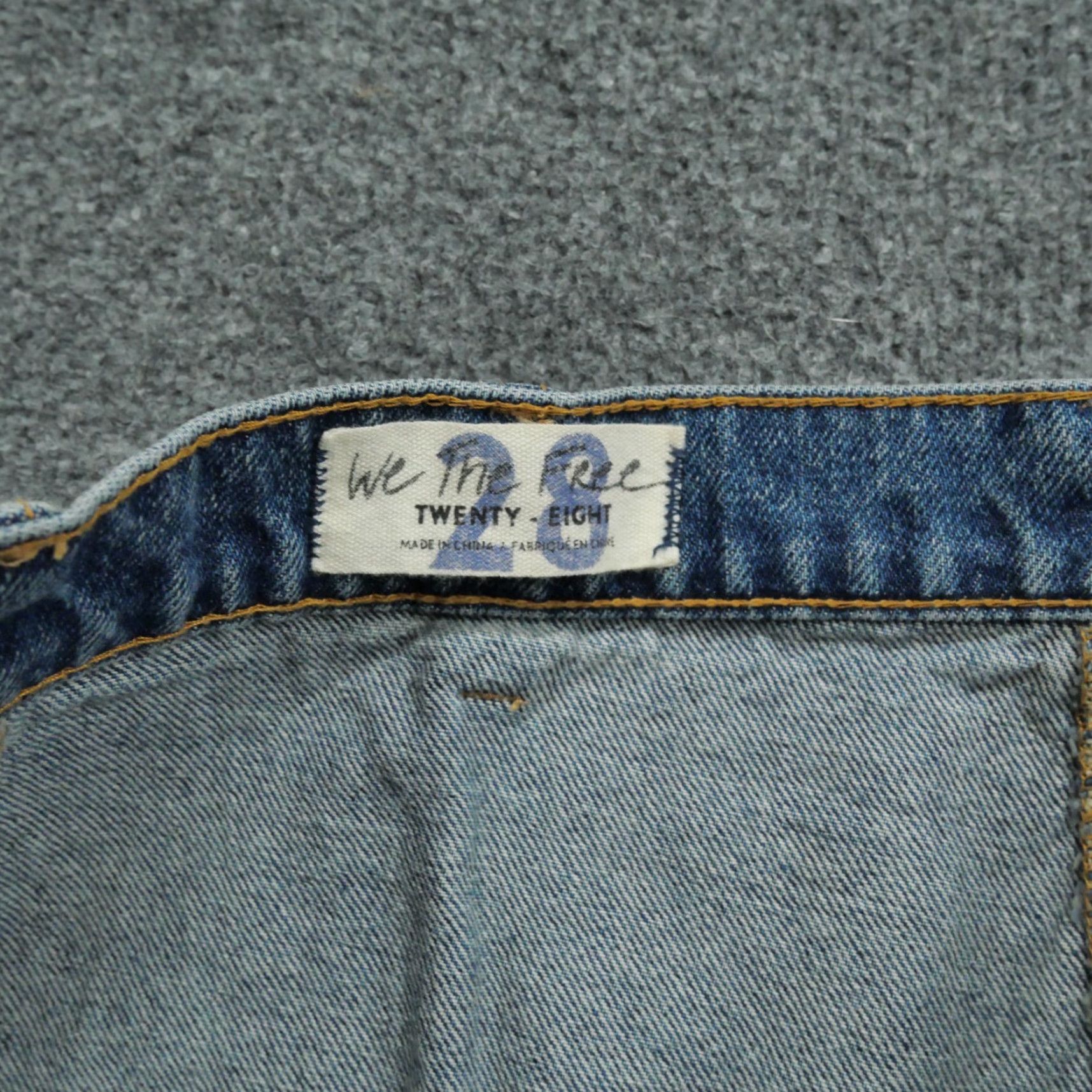 Free People Free People Skirt Womens 28 Blue Denim Asymmetrical Distressed We The Free Size 28" / US 6 / IT 42 - 6 Thumbnail
