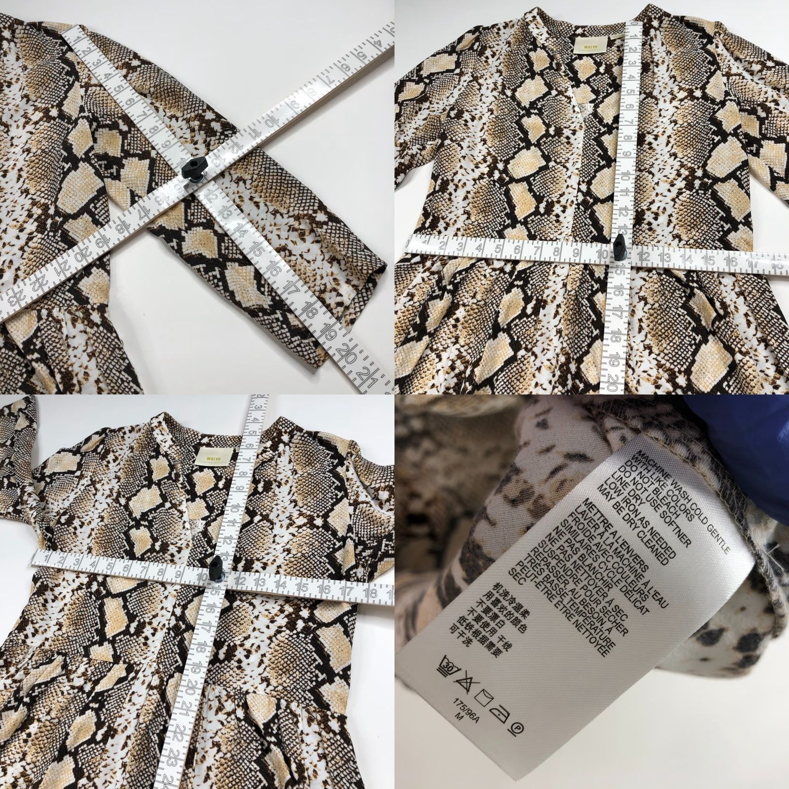 Anthropologie Maeve Anthropologie A-Line Dress Knee Length Animal All Over Print Brown MINT Size M / US 6-8 / IT 42-44 - 8 Thumbnail