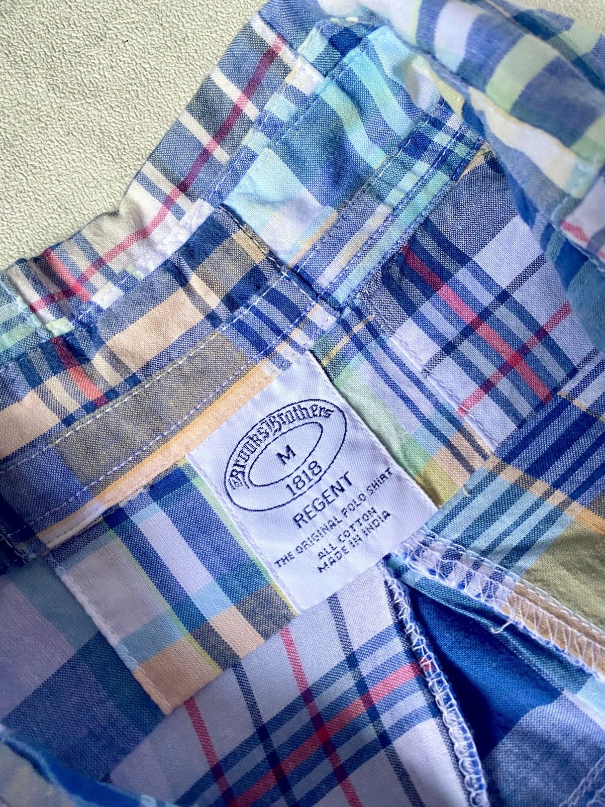 Brooks Brothers × Designer Brooks brother patchwork shirt button up Size US L / EU 52-54 / 3 - 10 Thumbnail