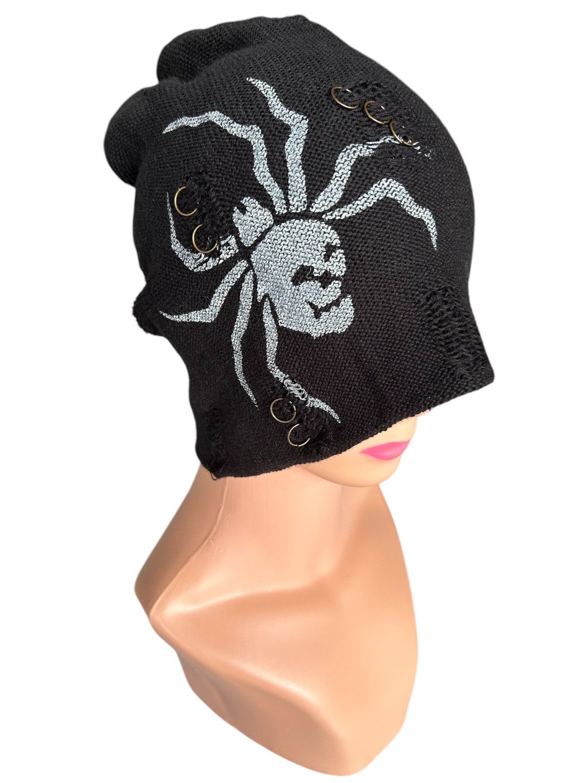 Kapital Skull Distressed Japanese Punk Bondage Style Beanie Hats Size ONE SIZE - 1 Thumbnail