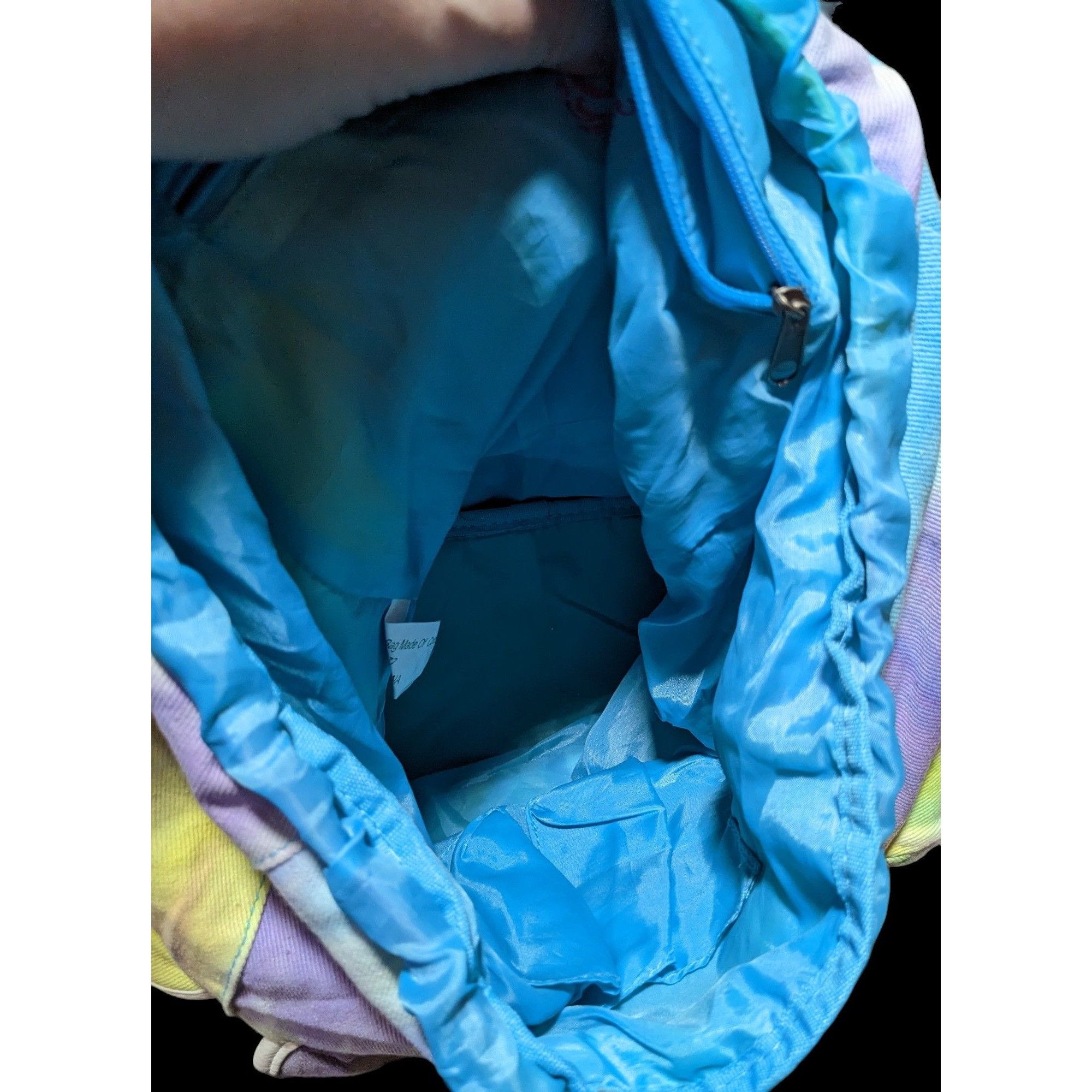 Other Candies Rainbow Tie Dye Glitter Strap Backpack Size ONE SIZE - 9 Thumbnail