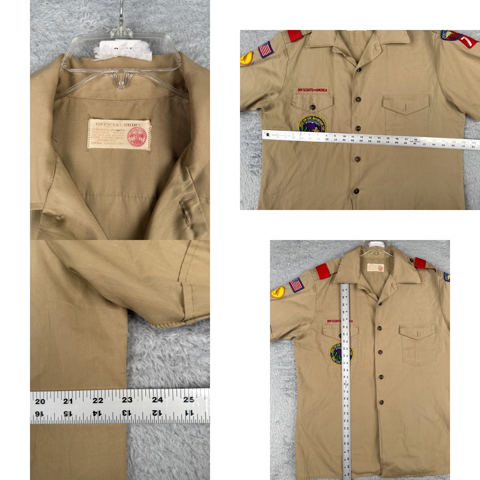 Vintage VINTAGE Boy Scouts of America Shirt Large Beige 1982 LDS Jamboree Mens Size US L / EU 52-54 / 3 - 8 Thumbnail