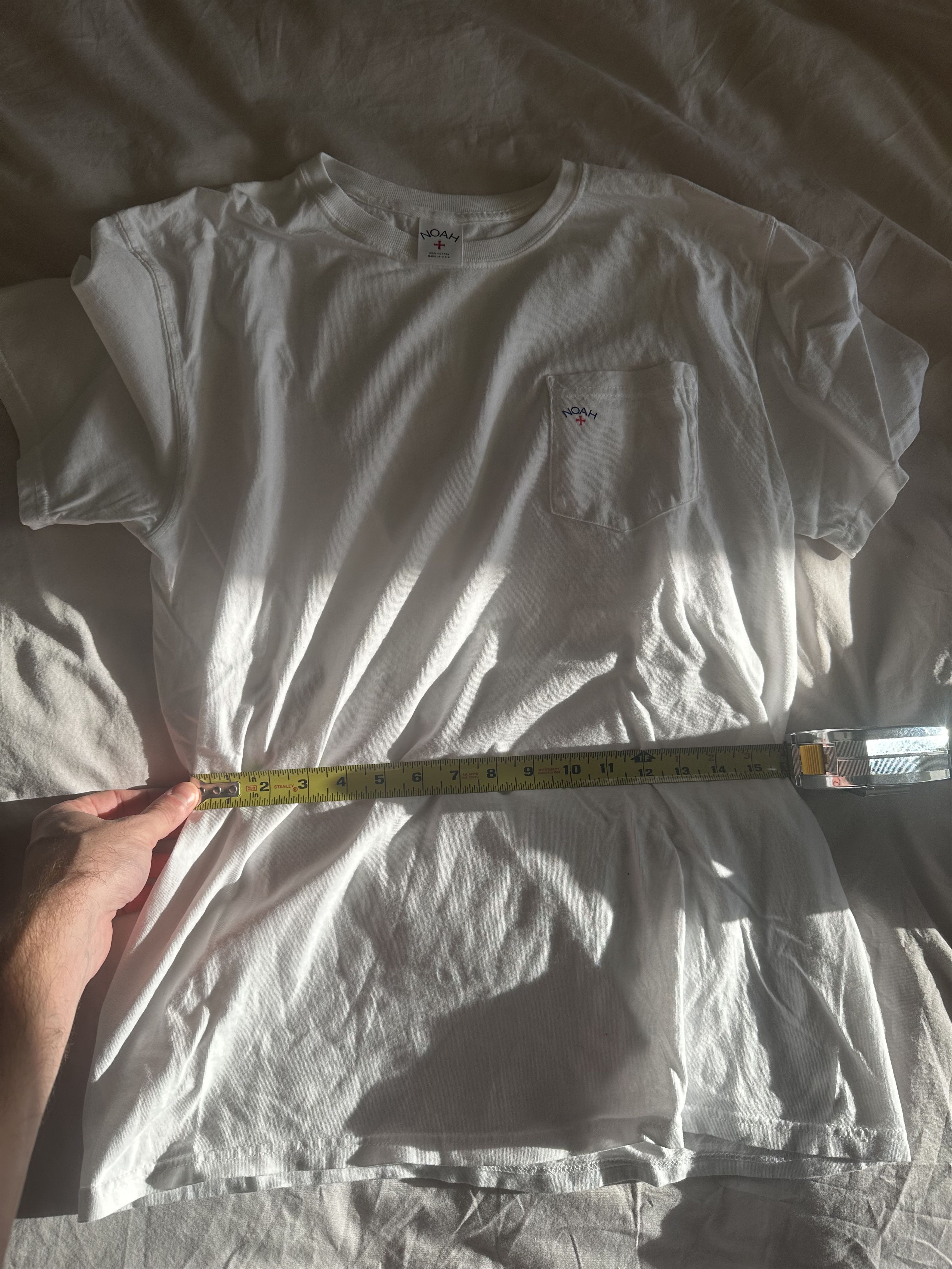 Noah Noah Plain White Pocket Logo T Size US M / EU 48-50 / 2 - 6 Thumbnail