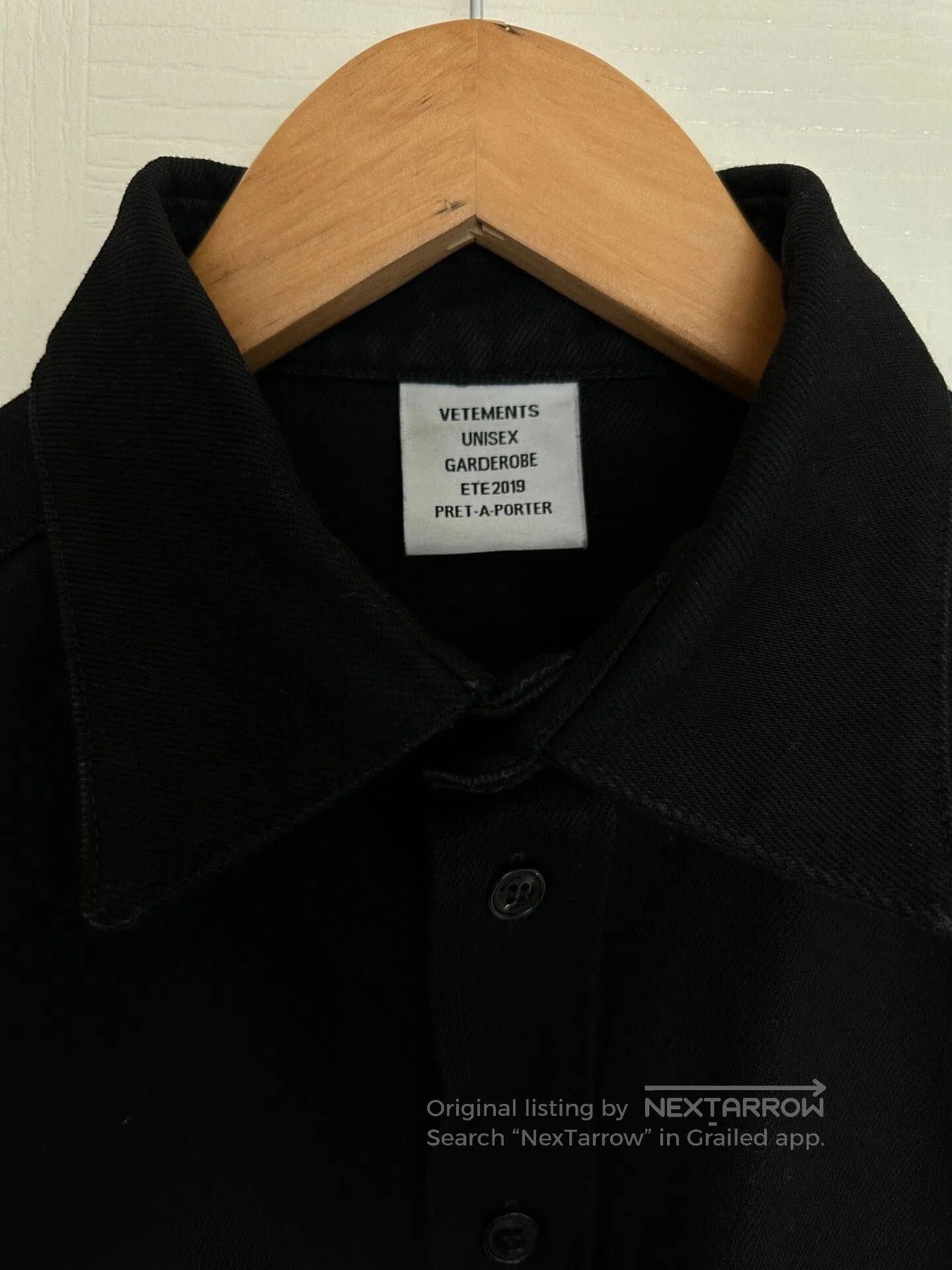 Vetements Vetements Denim Fringe Short Sleeve Shirt. Size US XS / EU 42 / 0 - 3 Thumbnail