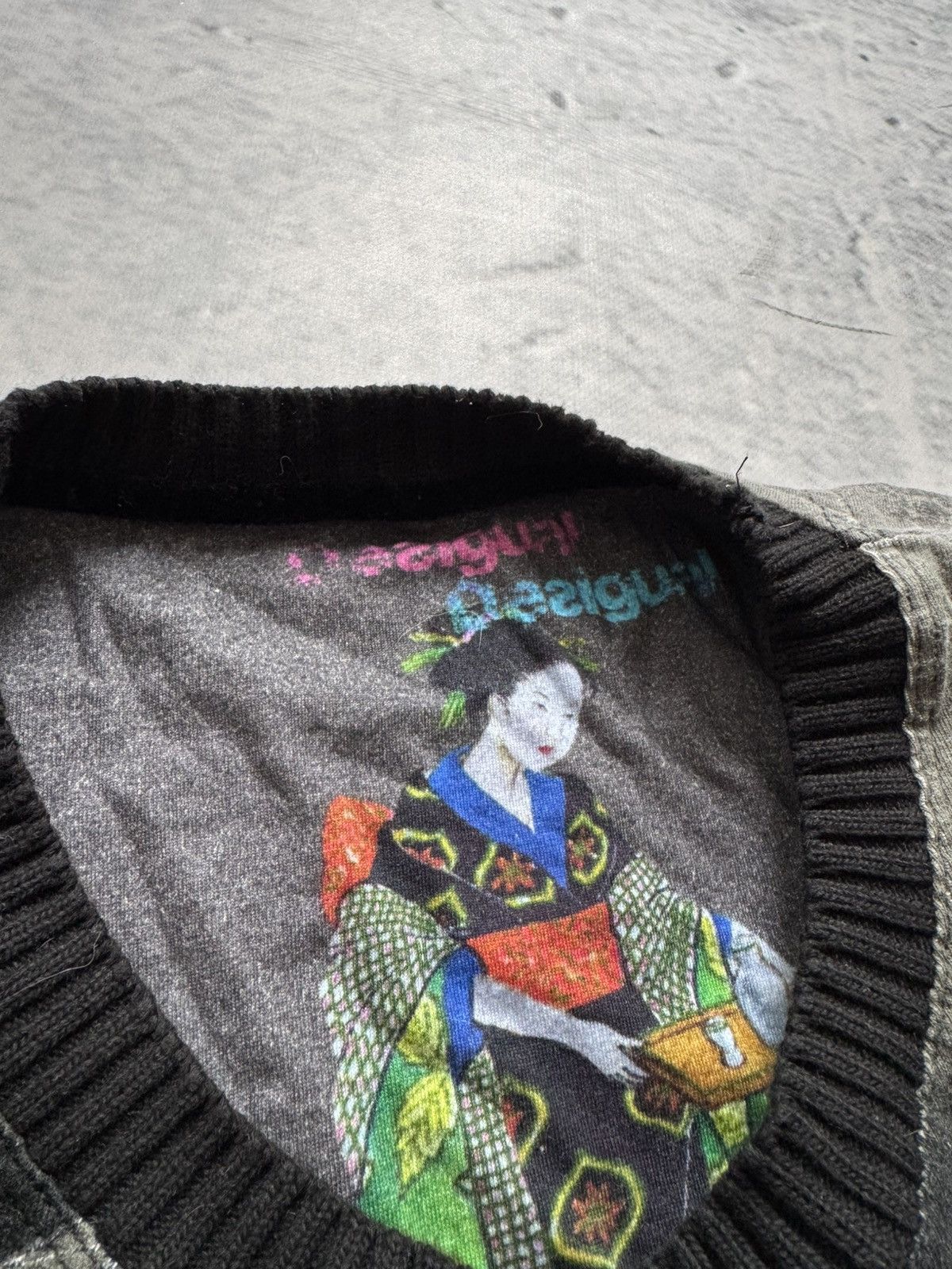 Desigual × Japanese Brand Desigual long sleeve Geisha Japanese style rare Size L / US 10 / IT 46 - 4 Thumbnail