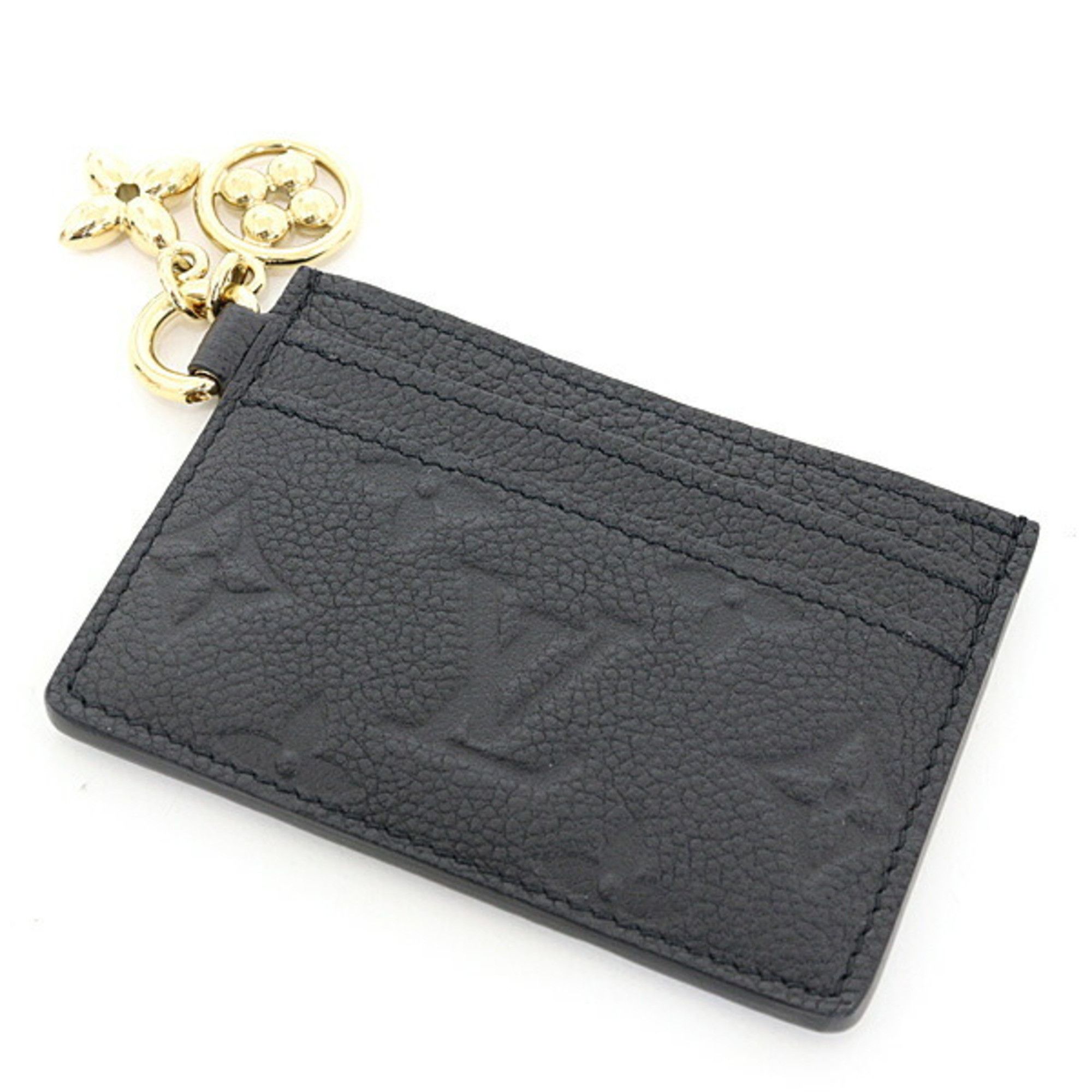 Louis Vuitton Louis Vuitton Porte Carte LV Charm Monogram Empreinte Noir M82132 Black Unused Size ONE SIZE - 1 Thumbnail