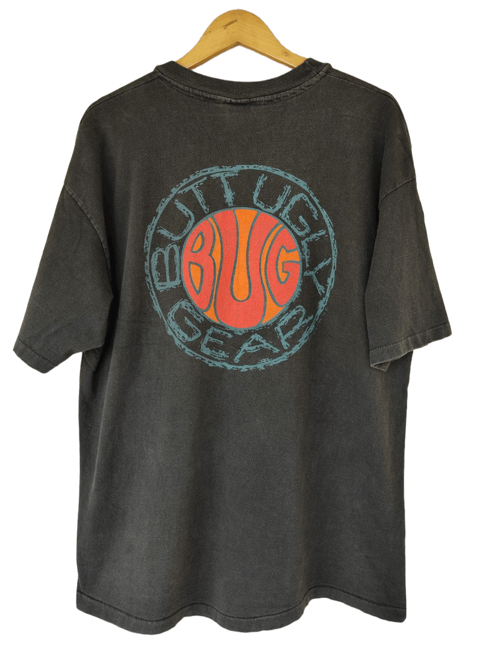 Vintage 90s Vintage Butt Ugly Gear Faded T Size US XL / EU 56 / 4 - 1 Thumbnail