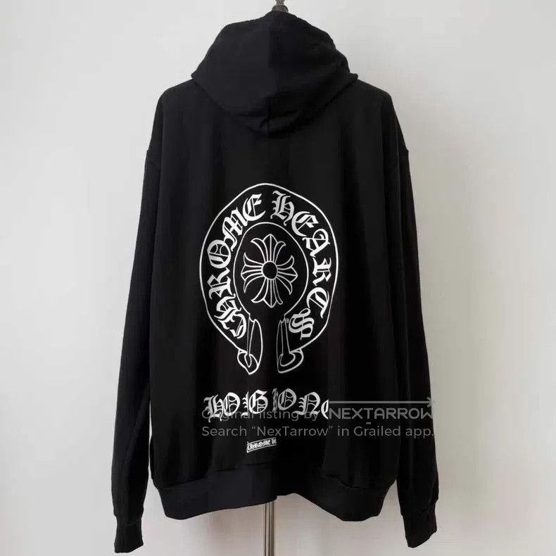 Chrome Hearts CHROME HEARTS Size XXL Black velvet hooded sweater Size US XXL / EU 58 / 5 - 3 Thumbnail