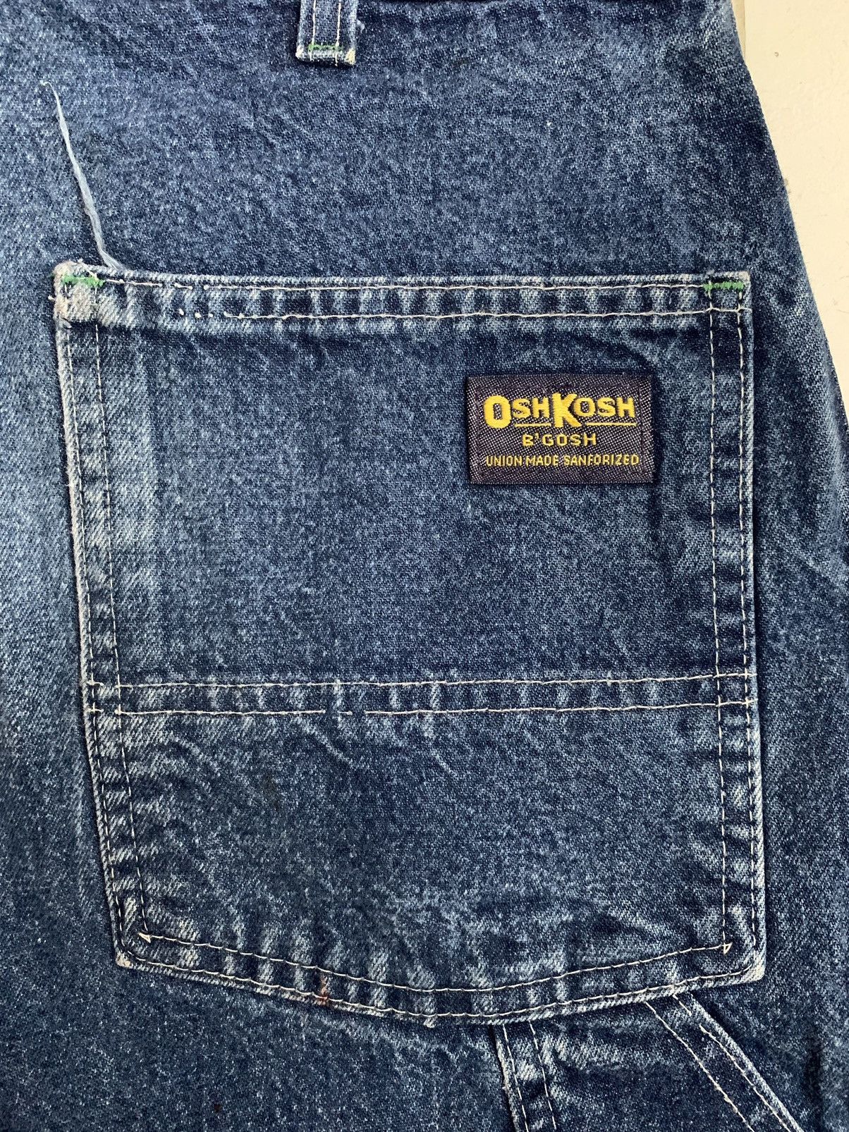 Oshkosh × Vintage Vintage 70s OshKosh B’Gosh Union made Sanforized Cut Off Size US 31 - 3 Thumbnail